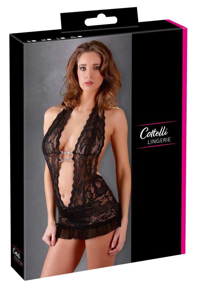 Sukienka koronkowa Cottelli LINGERIE czarna S - obrazek 7