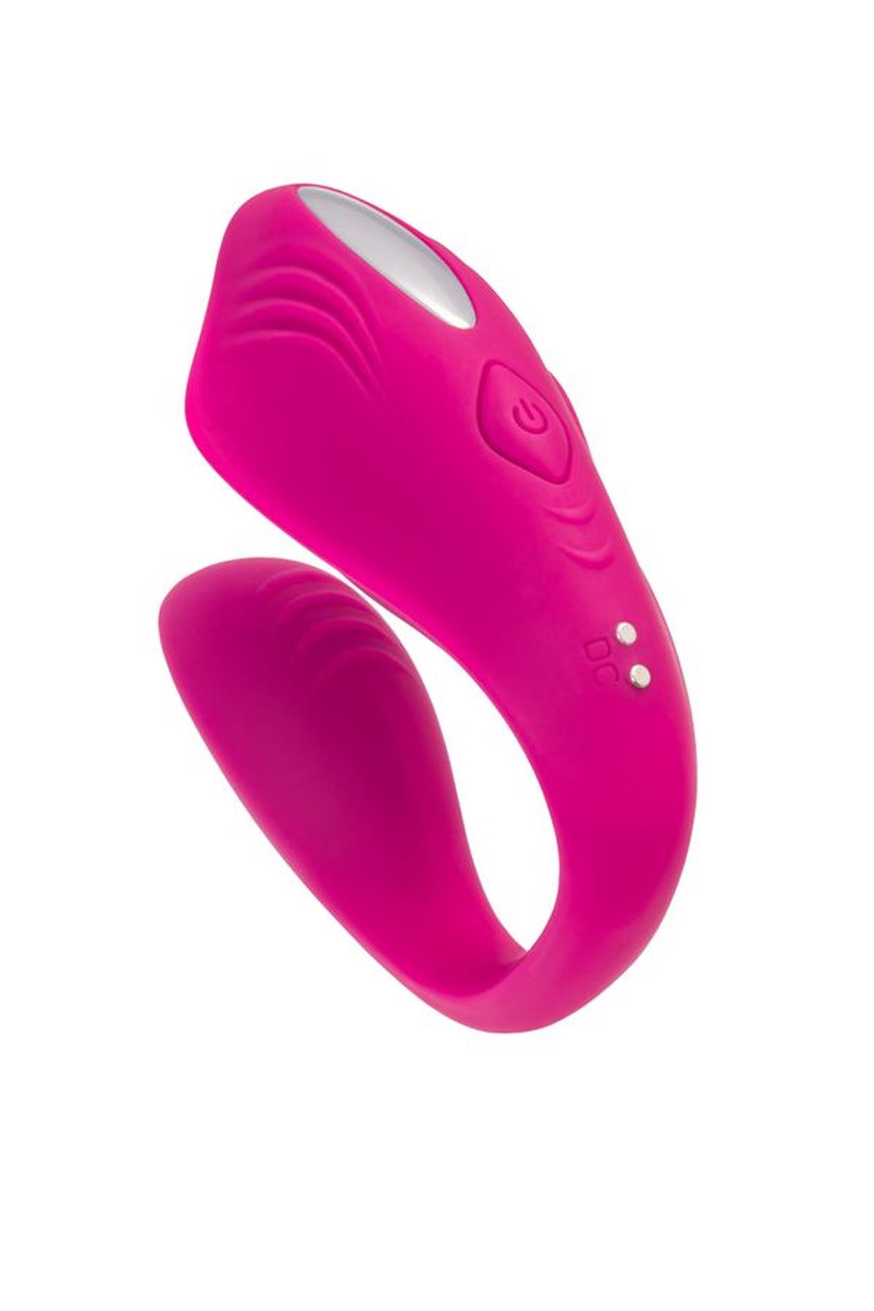 Wibrator podwójny Cobrum A Toys silikonowy różowy 9.6 cm - obrazek 5