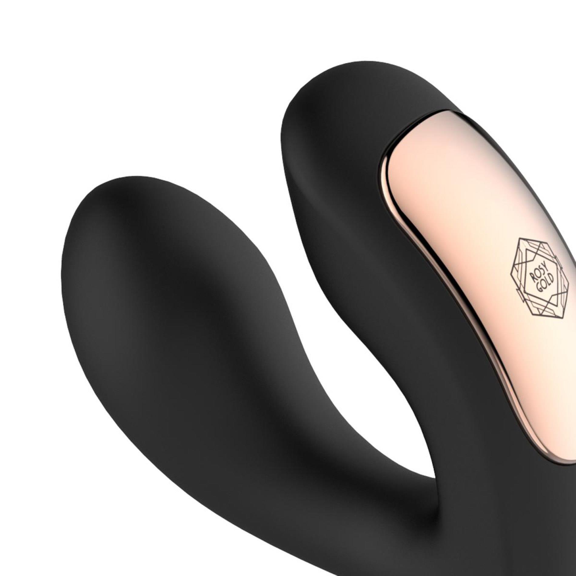 Wibrator do noszenia z etui ładującym Rosy Gold czarny - obrazek 17