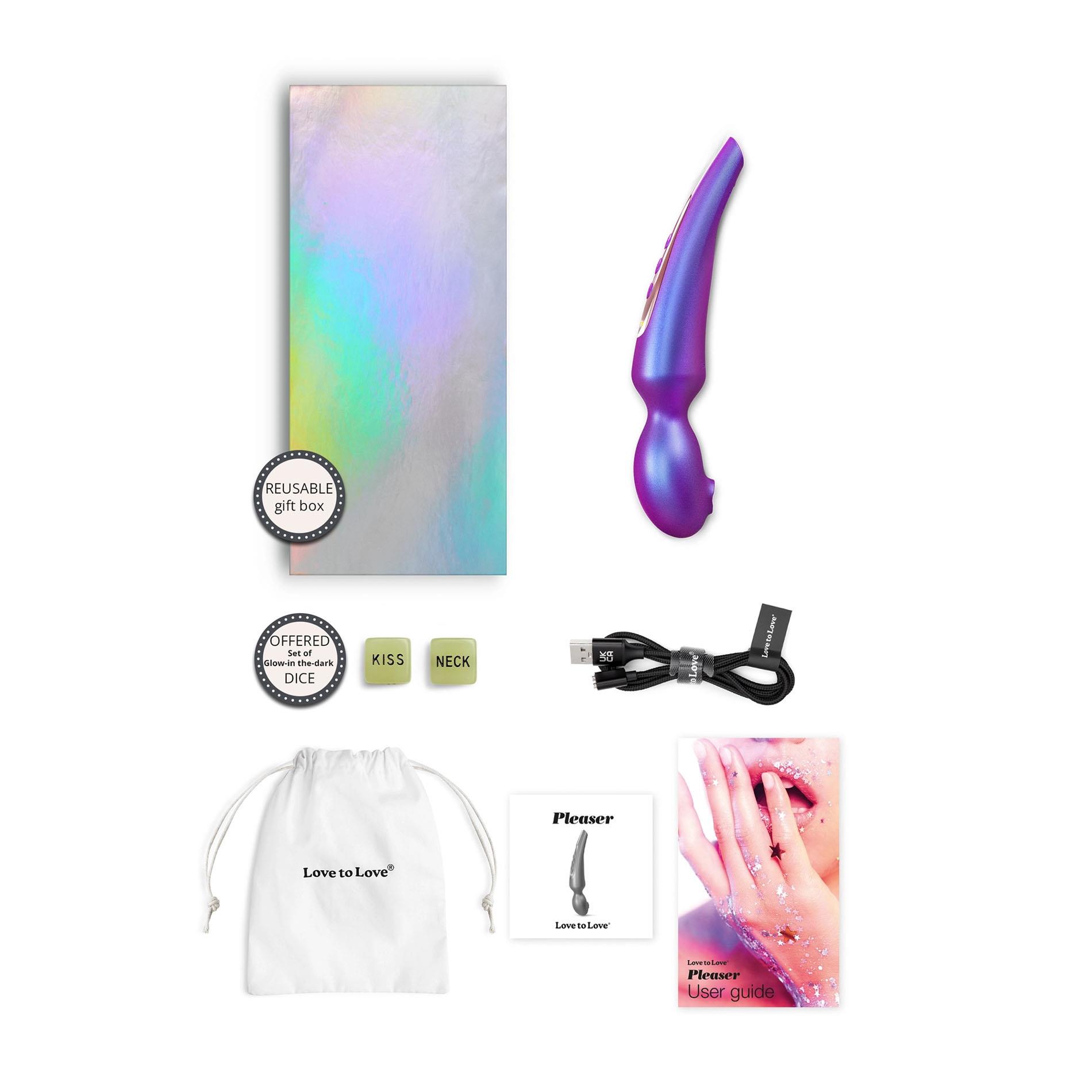 Stymulator łechtaczki Pleaser Iridescent Night Love to Love - obrazek 6
