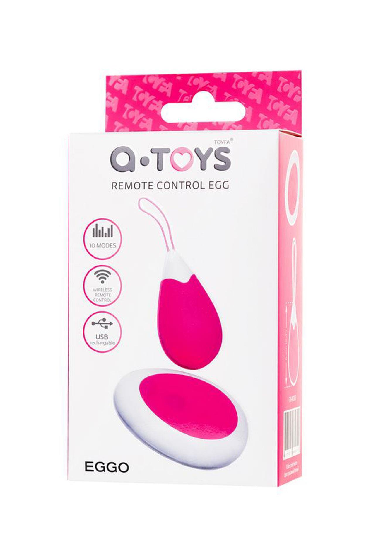 Wibrujące Jajo z Pilotem Silikonowe A-Toys Różowe Białe 12 cm - obrazek 6