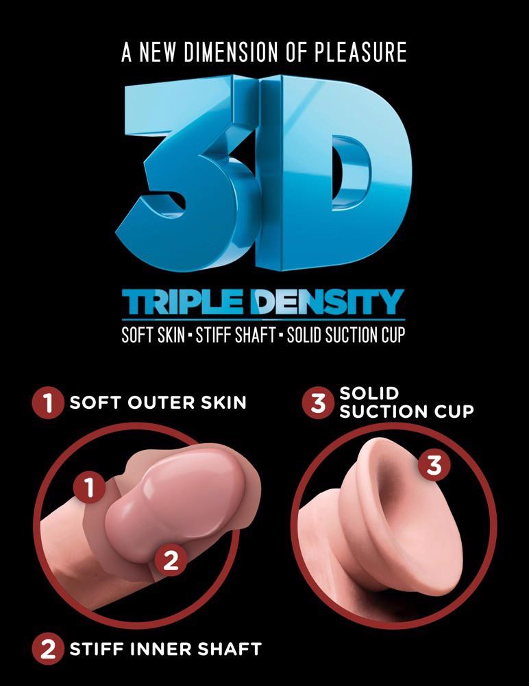 Dildo TPE King Cock Plus z jądrami 20,3 cm - obrazek 7