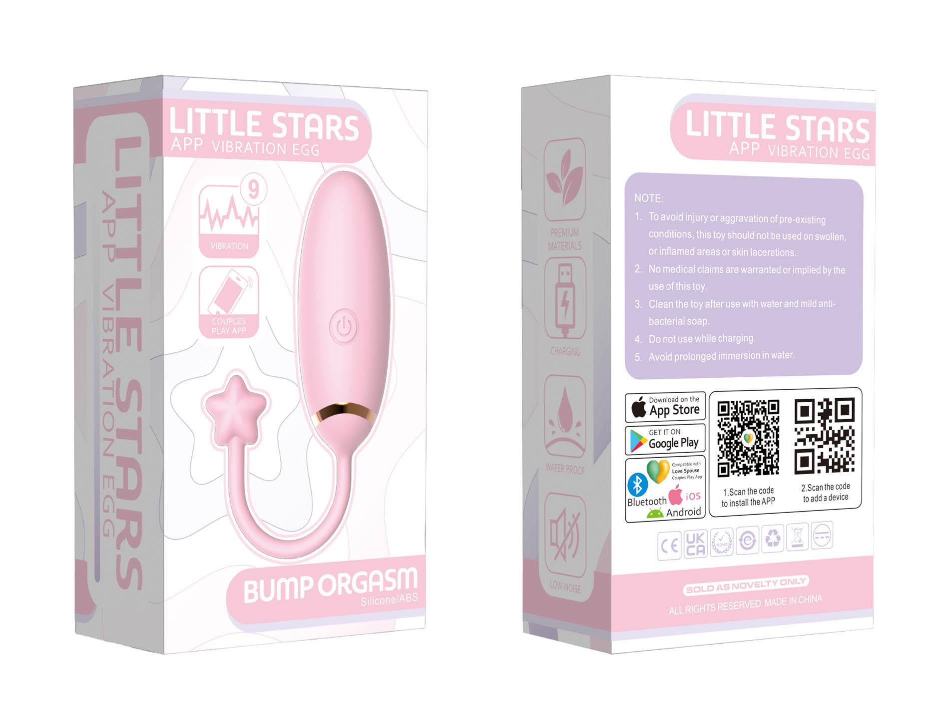 Jajko wibrujące z aplikacją B Series Cute silikonowe 8 cm - obrazek 6
