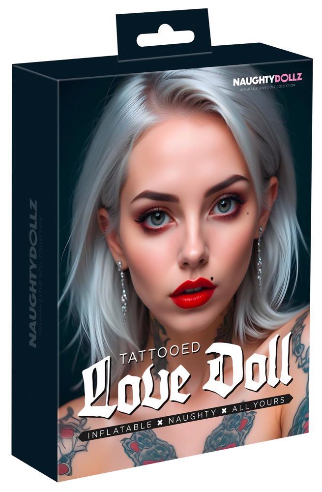Dmuchana lalka miłosna NaughtyDollz z tatuażami 152 cm - obrazek 6