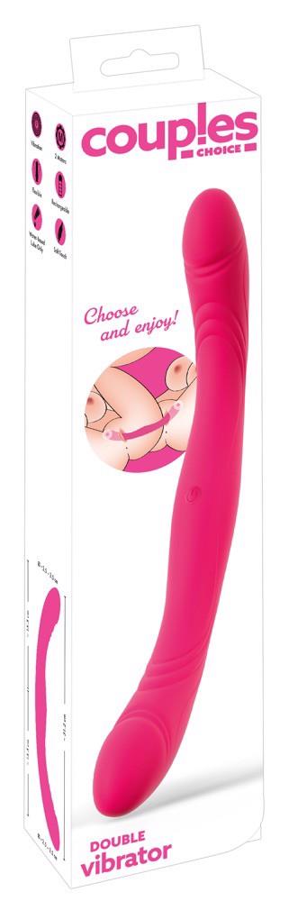 Podwójny wibrator silikonowy Couples Choice USB 31,2 cm - obrazek 7