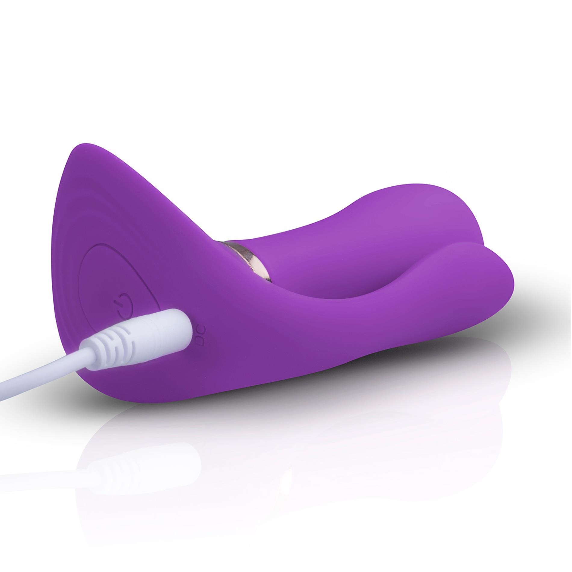 Wibrator punktu G Teazers Purple Pleaser fioletowy z pilotem - obrazek 11