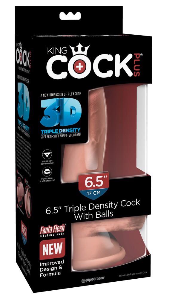 Dildo TPE King Cock Plus z jądrami 20,3 cm - obrazek 6