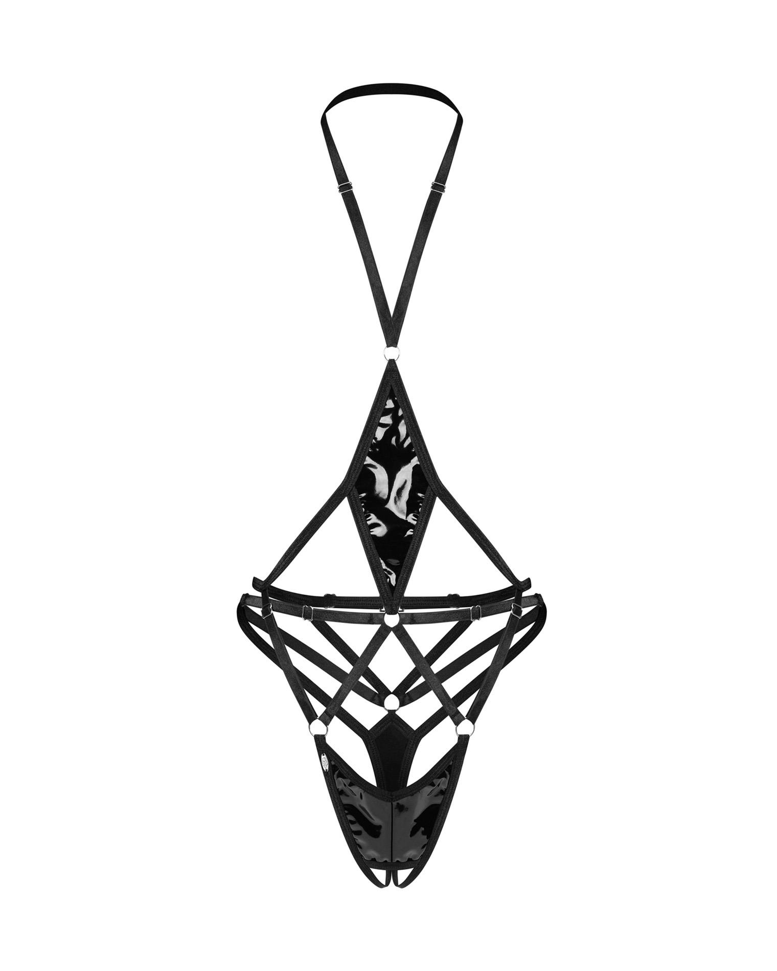 Body erotyczne Keira Lise otwarte Obsessive L/XL - obrazek 8