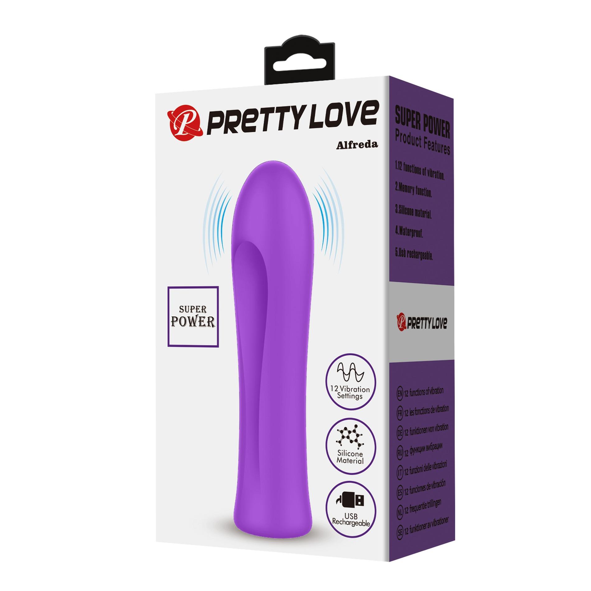 Wibrator mini Alfreda Pretty Love silikonowy 12 trybów USB - obrazek 7