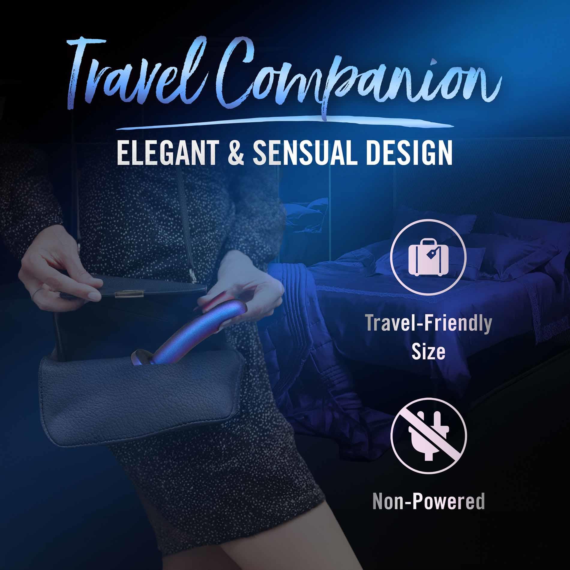Dildo realistyczne Temptasia Surrender niebieskie 14 cm - obrazek 10