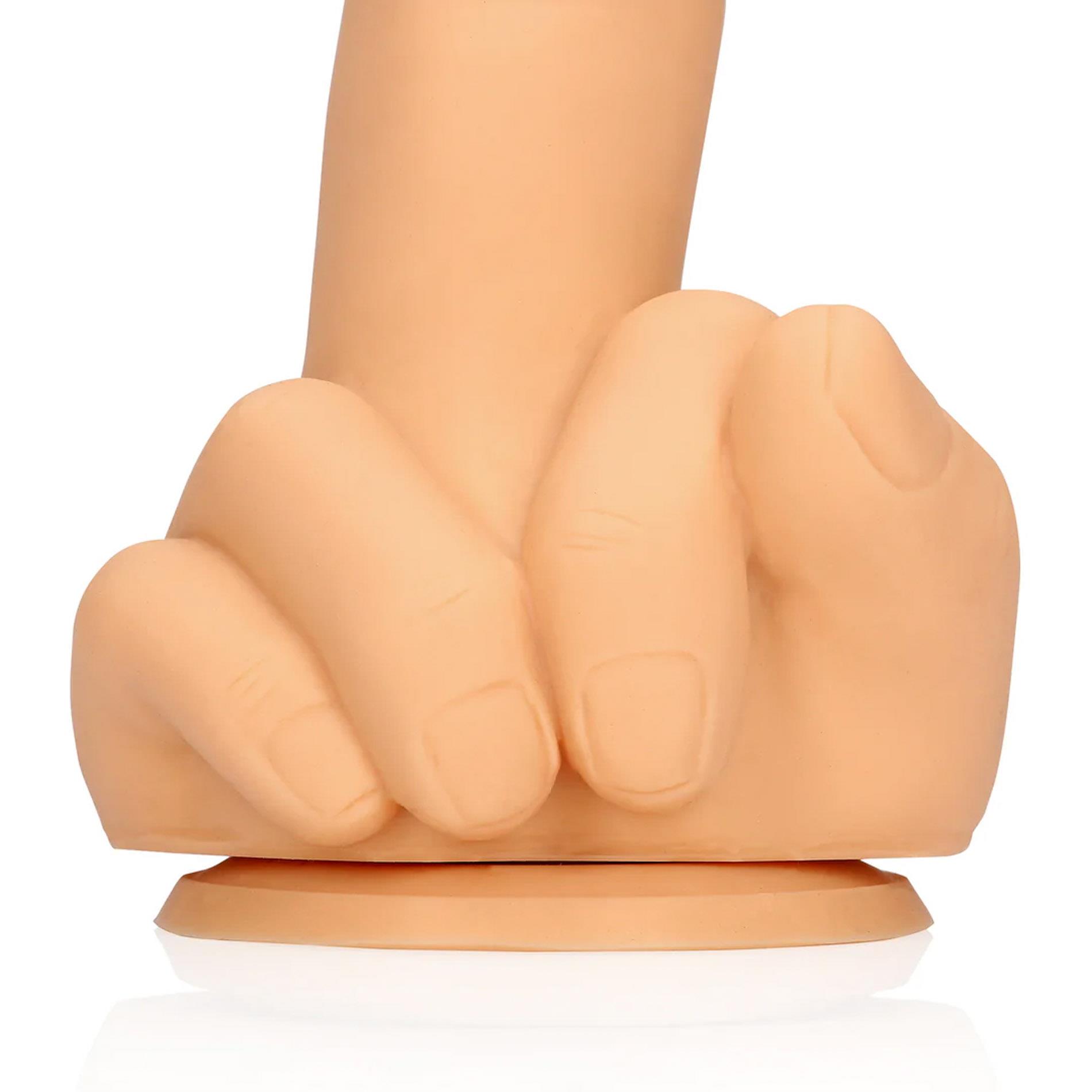Zabawne dildo silikonowe S-Line Up Yours cieliste - obrazek 9
