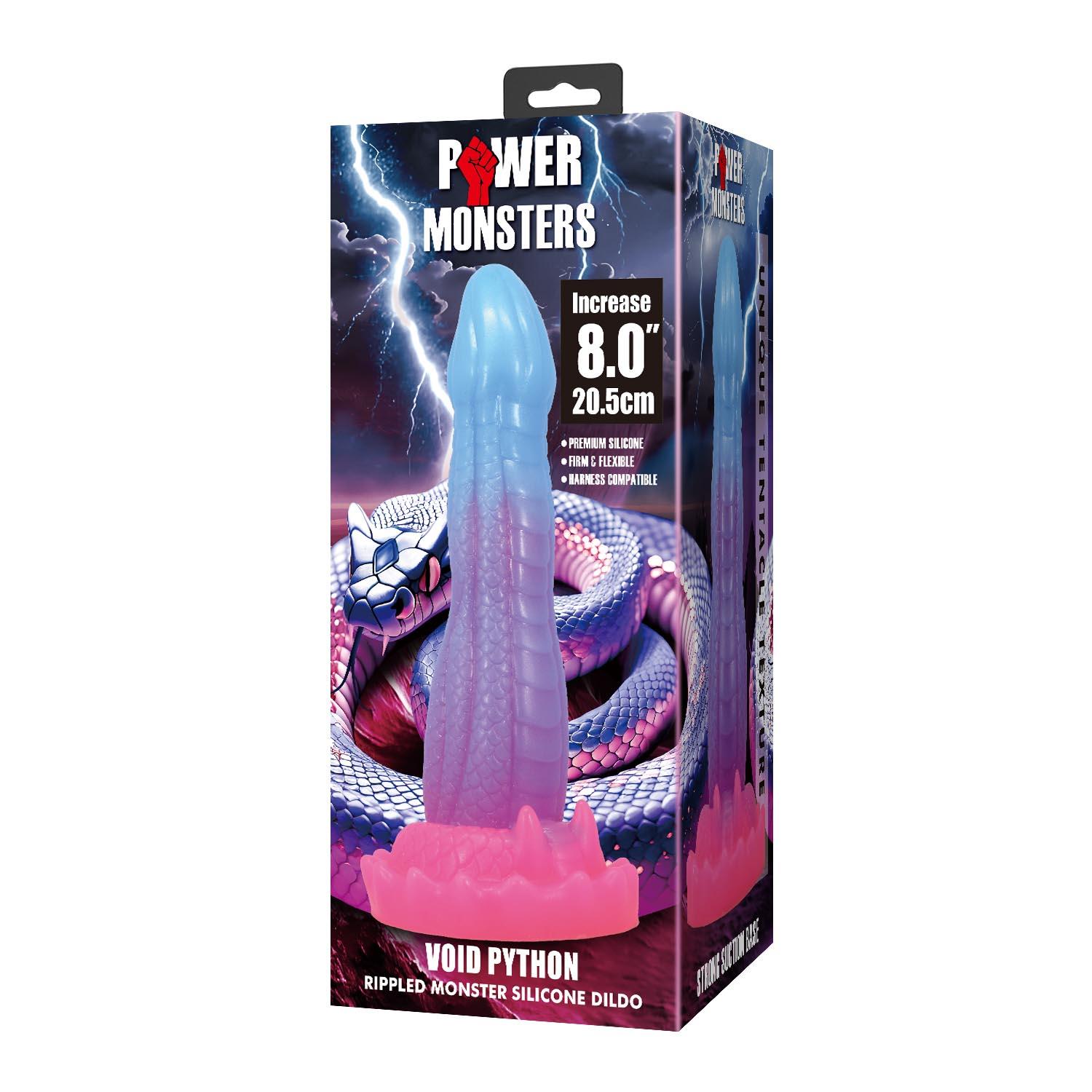 Dildo silikonowe faliste Power Monsters Void Python 20.5 cm - obrazek 7