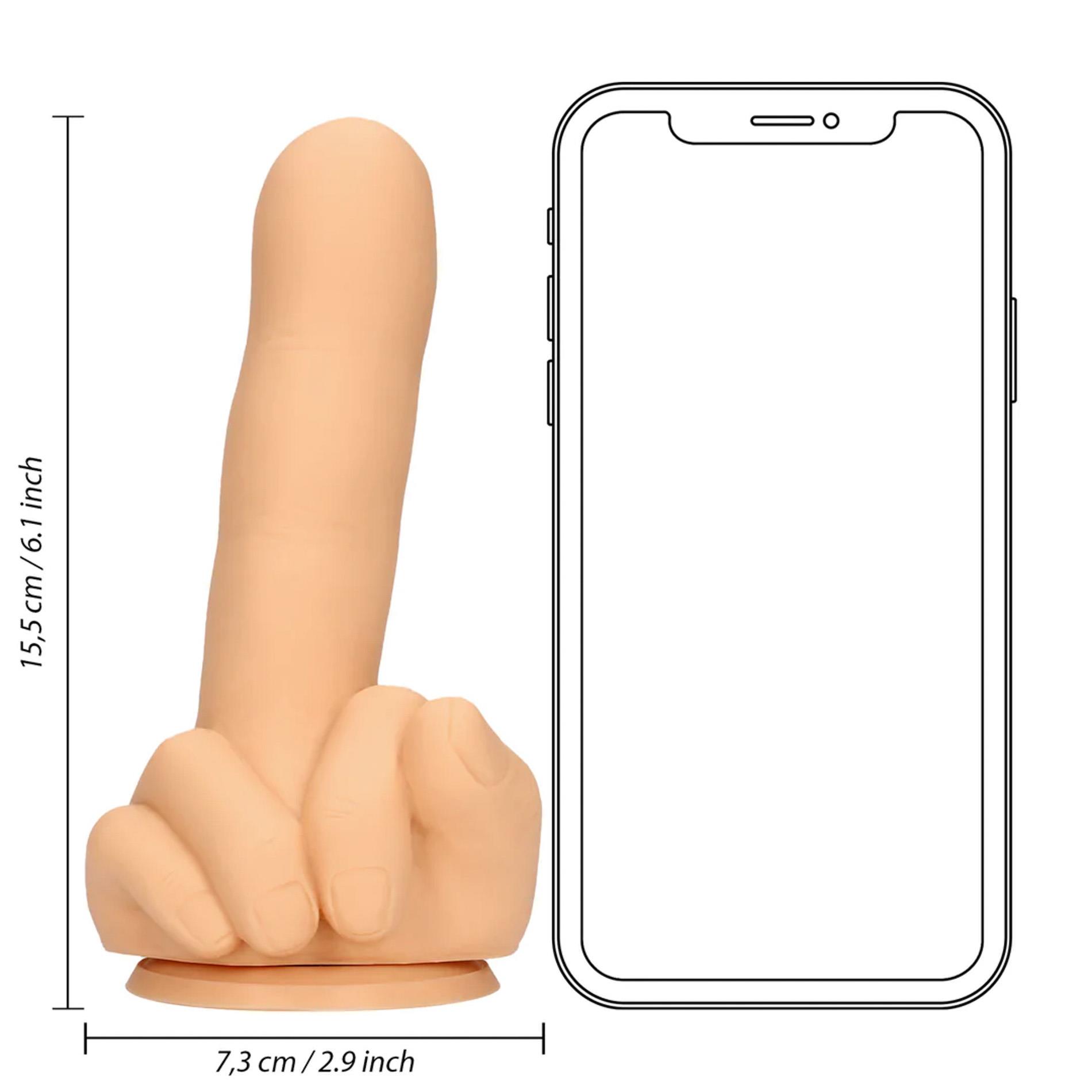Zabawne dildo silikonowe S-Line Up Yours cieliste - obrazek 8