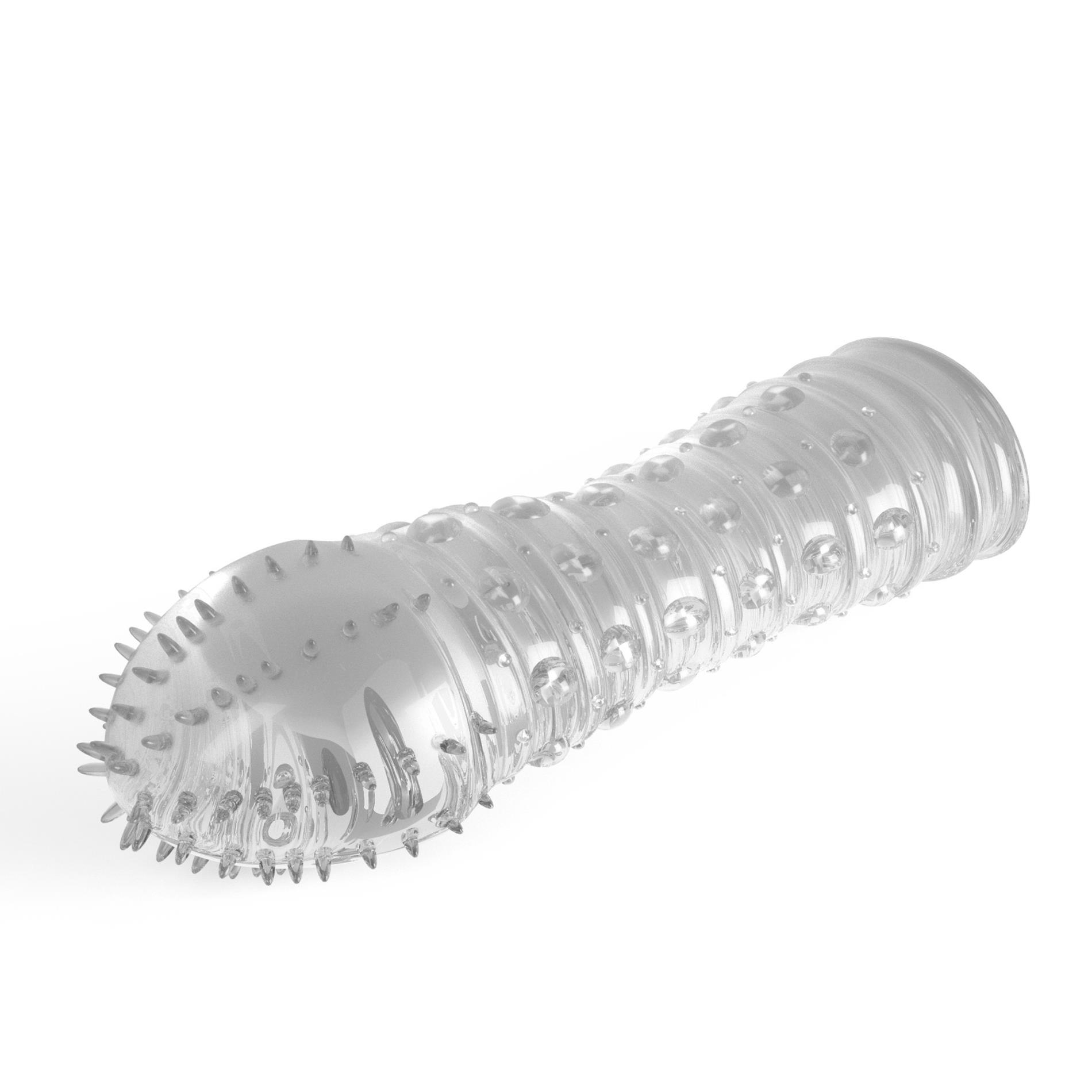 Nakładka na penisa Crushious Dotted TPE 15,5 cm - obrazek 9