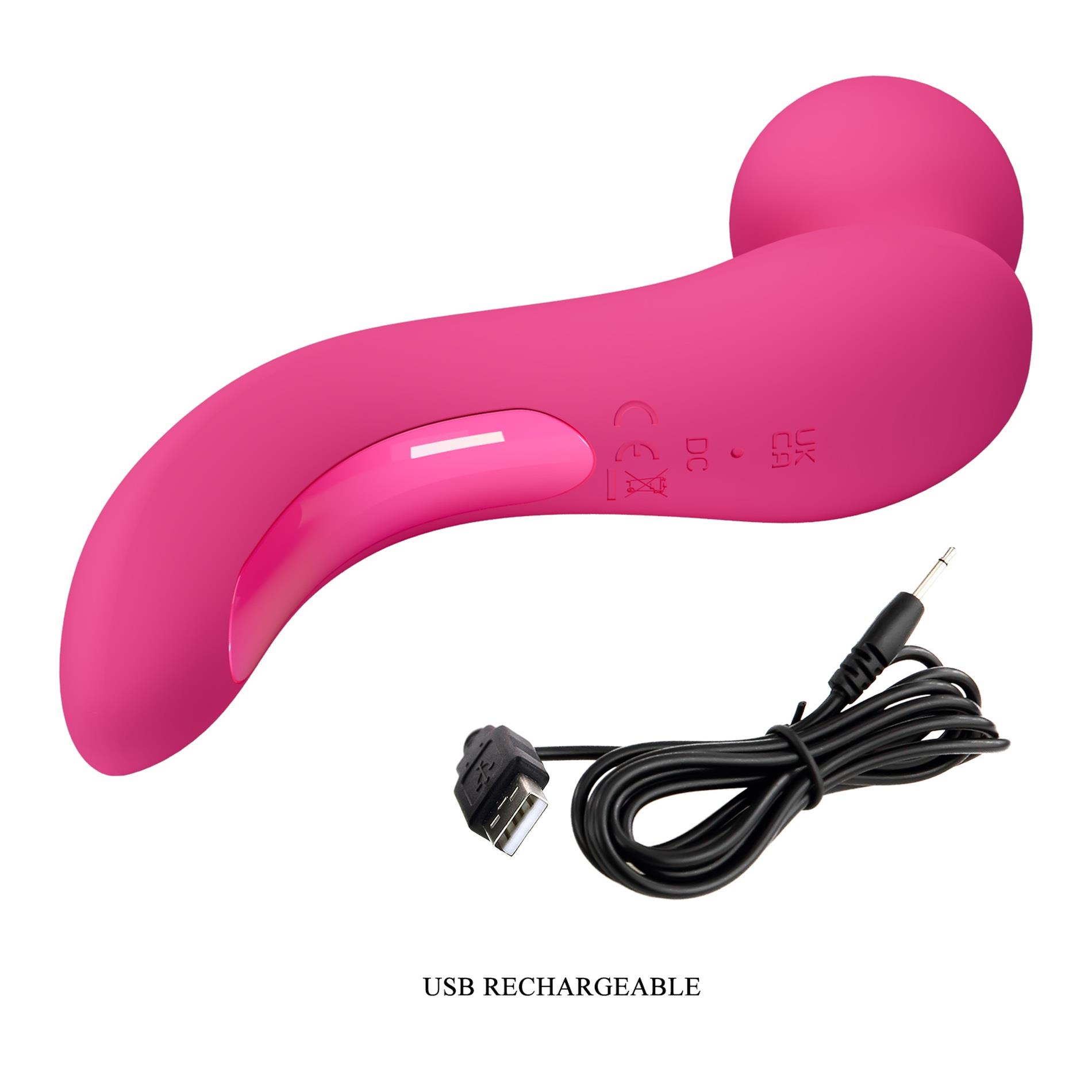 Lois - Wibrator 10 Trybów Silikon USB - obrazek 9