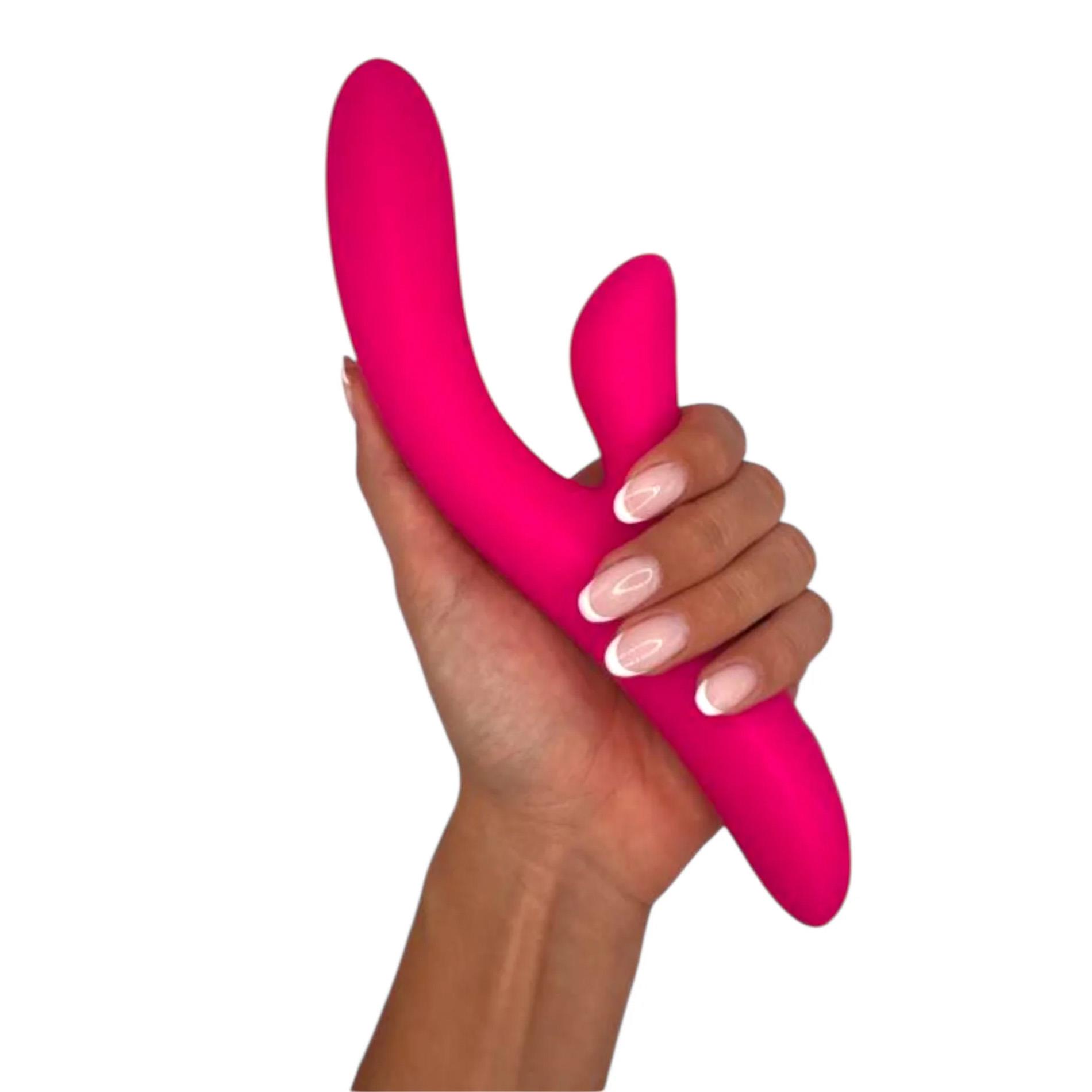 Wibrator króliczek Vibey Model Y Power Escorts różowy USB 23 5 cm - obrazek 9