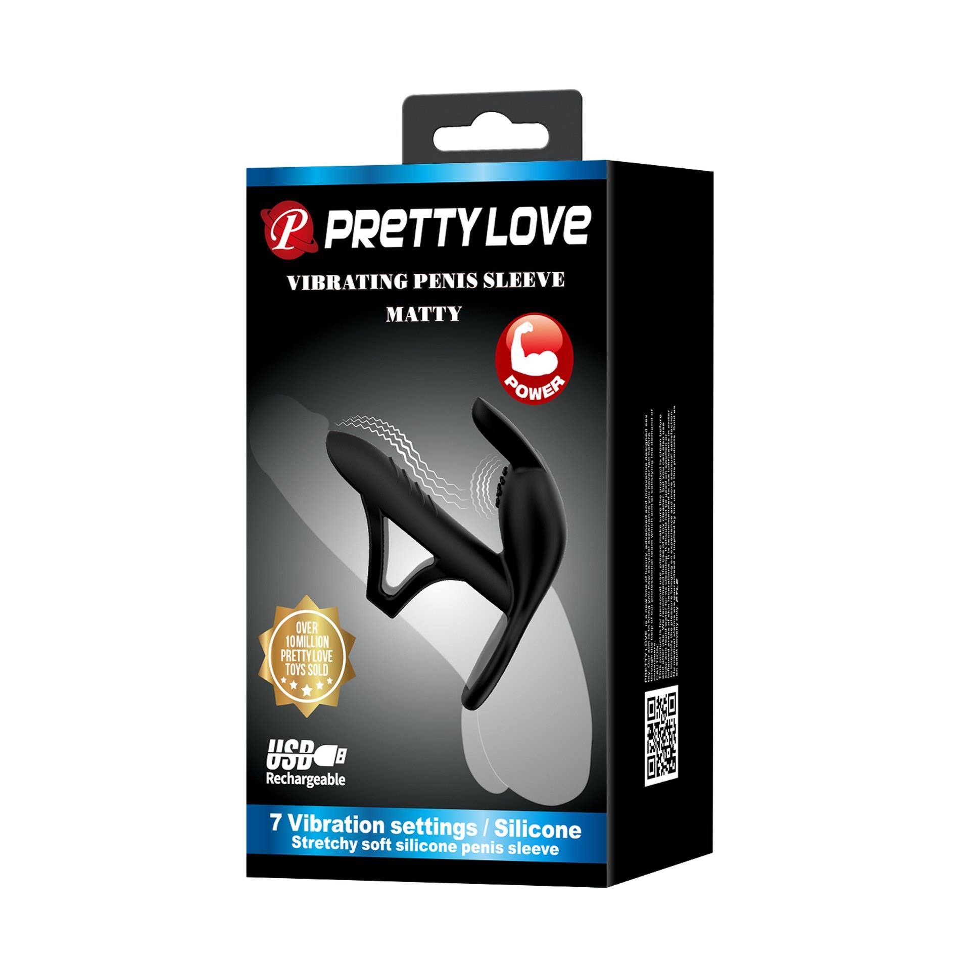 Nakładka wibrująca Pretty Love Matty silikonowa USB 4 cm - obrazek 11
