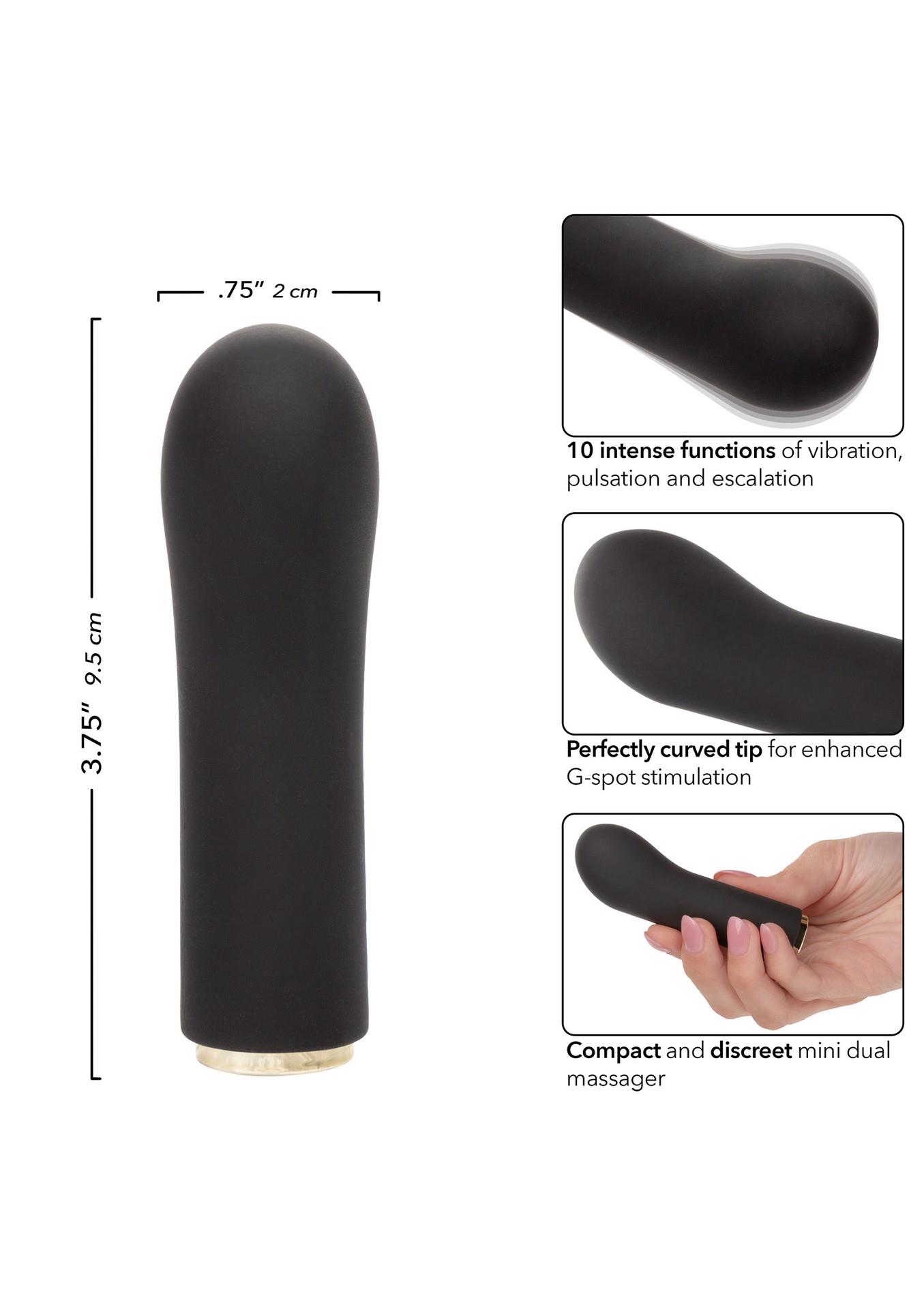 Wibrator mini Raven G Lover Calexotics czarny 10 funkcji - obrazek 11