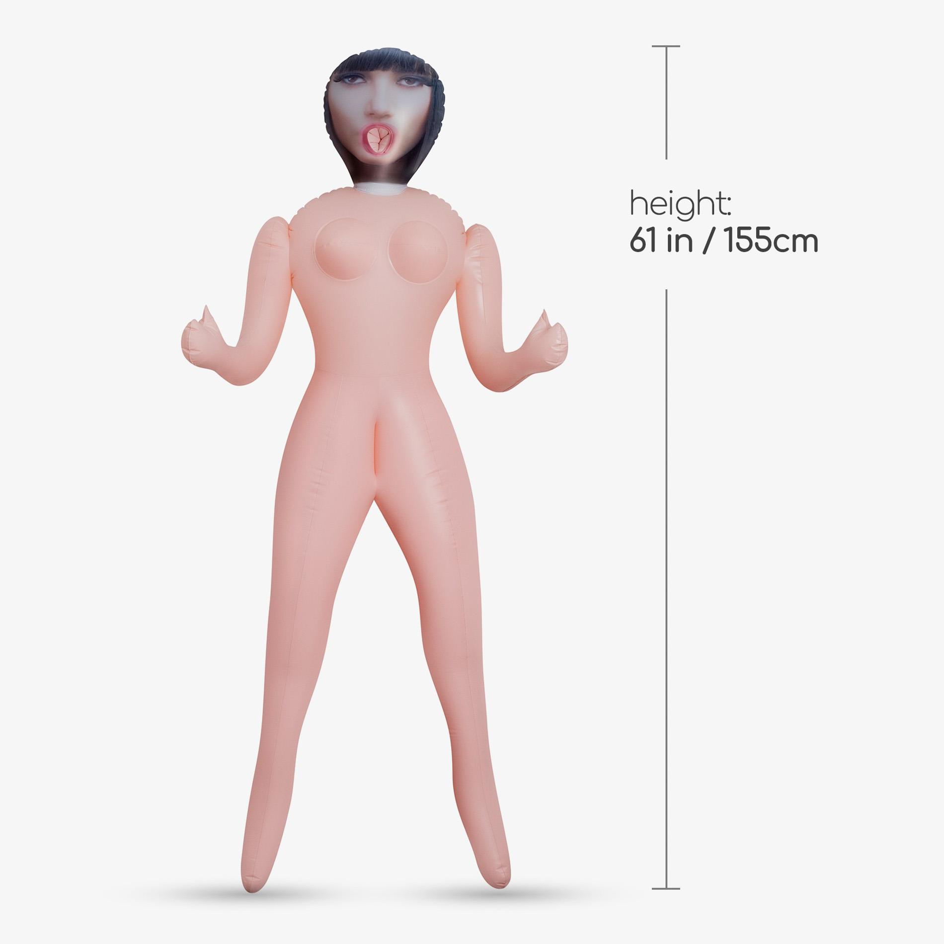 Lalka dmuchana Crushious Paola Nauczycielka z masturbatorem 155 cm - obrazek 10