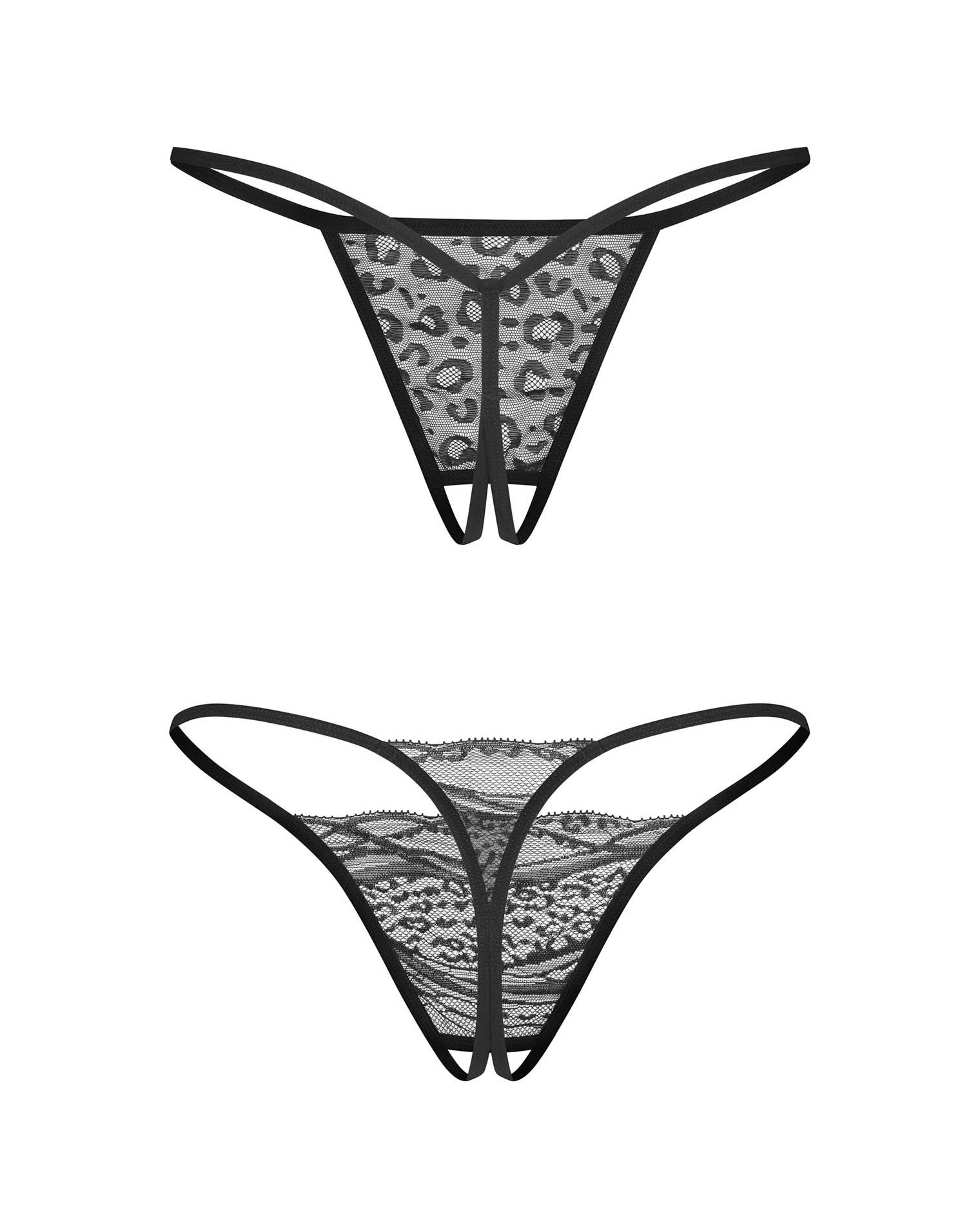 Stringi otwarte dwupak Bianca Obsessive L/XL - obrazek 11