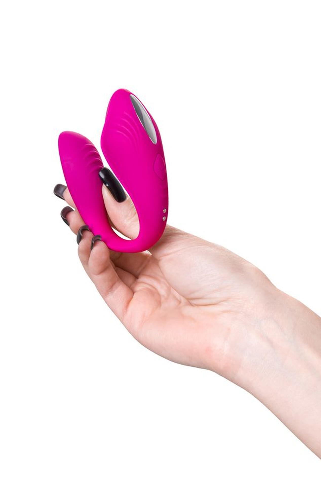 Wibrator podwójny Cobrum A Toys silikonowy różowy 9.6 cm - obrazek 12