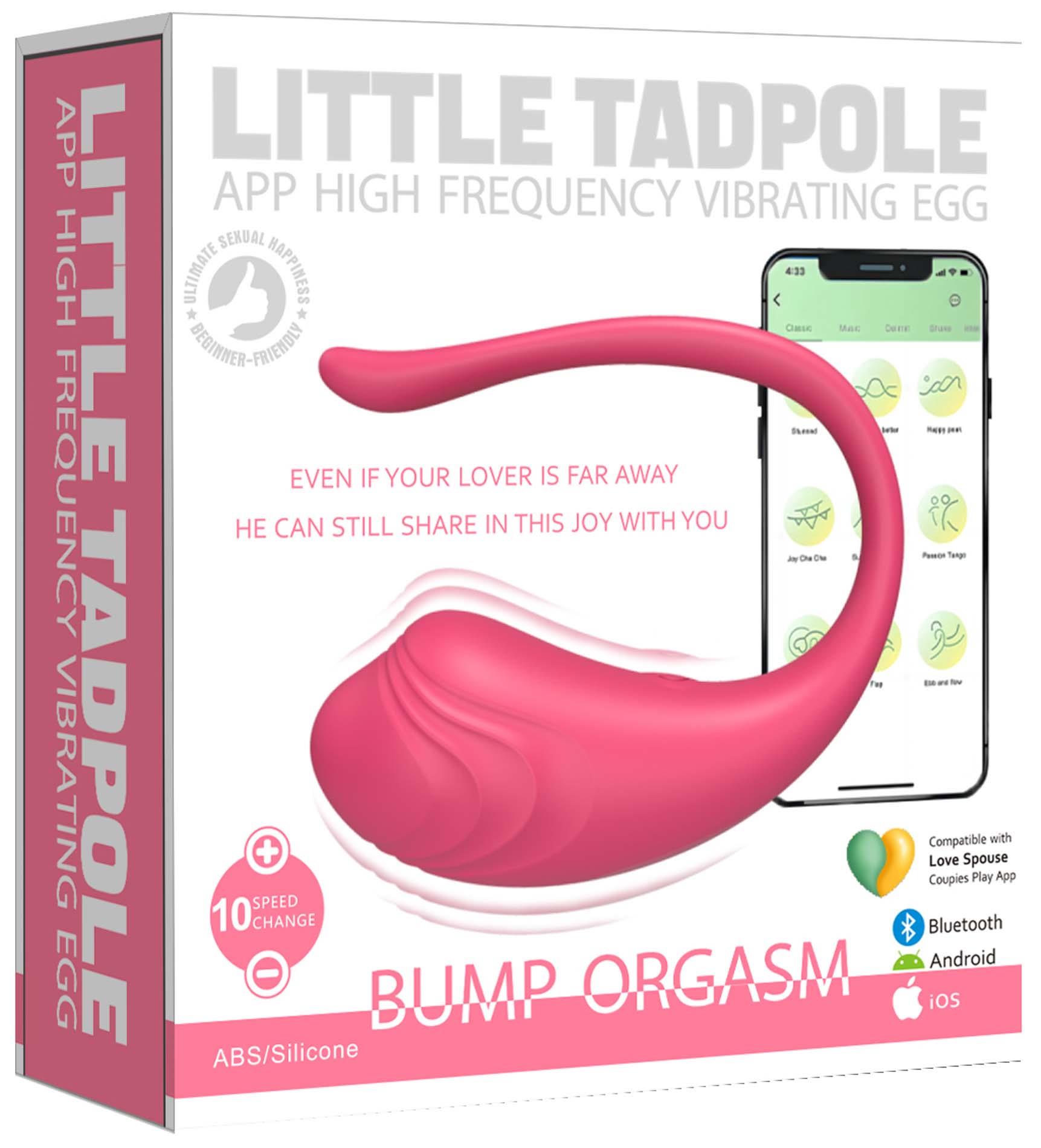 Jajeczko silikonowe wibrujące z aplikacją App Love Egg fioletowe 9,6 cm - obrazek 13