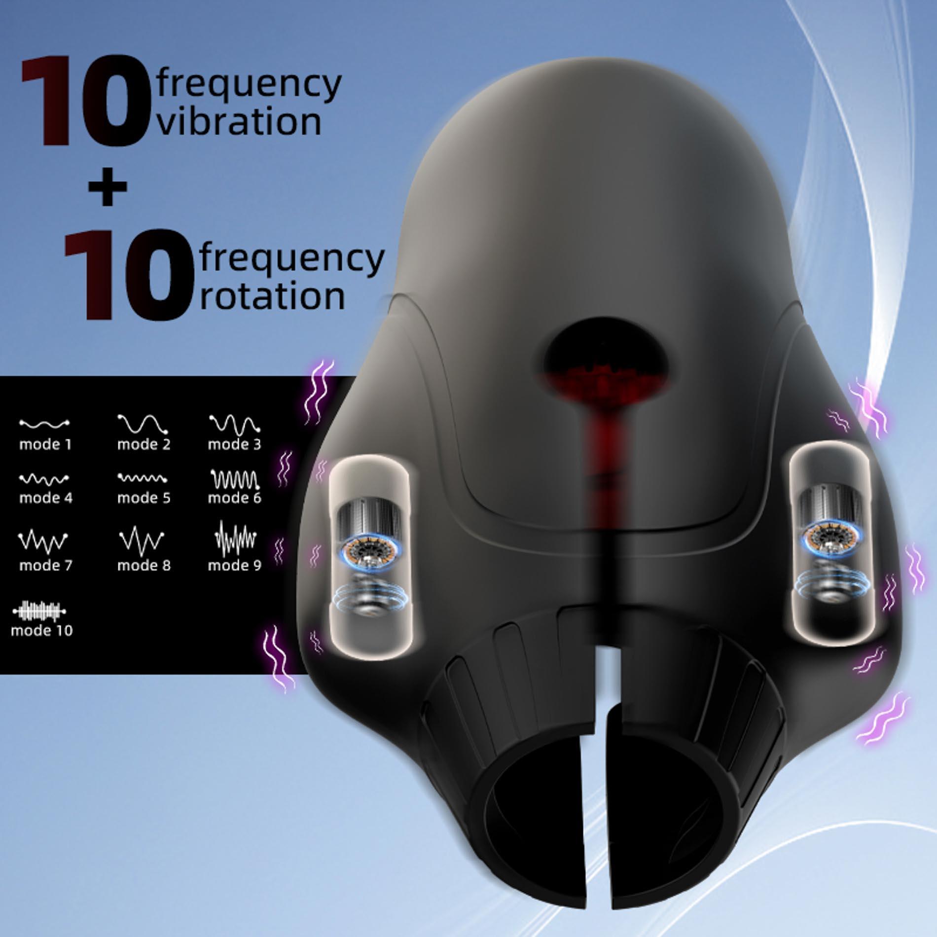 Automatyczny masturbator Cyclone Spinner Elite z rotacją i wibracją USB - obrazek 15
