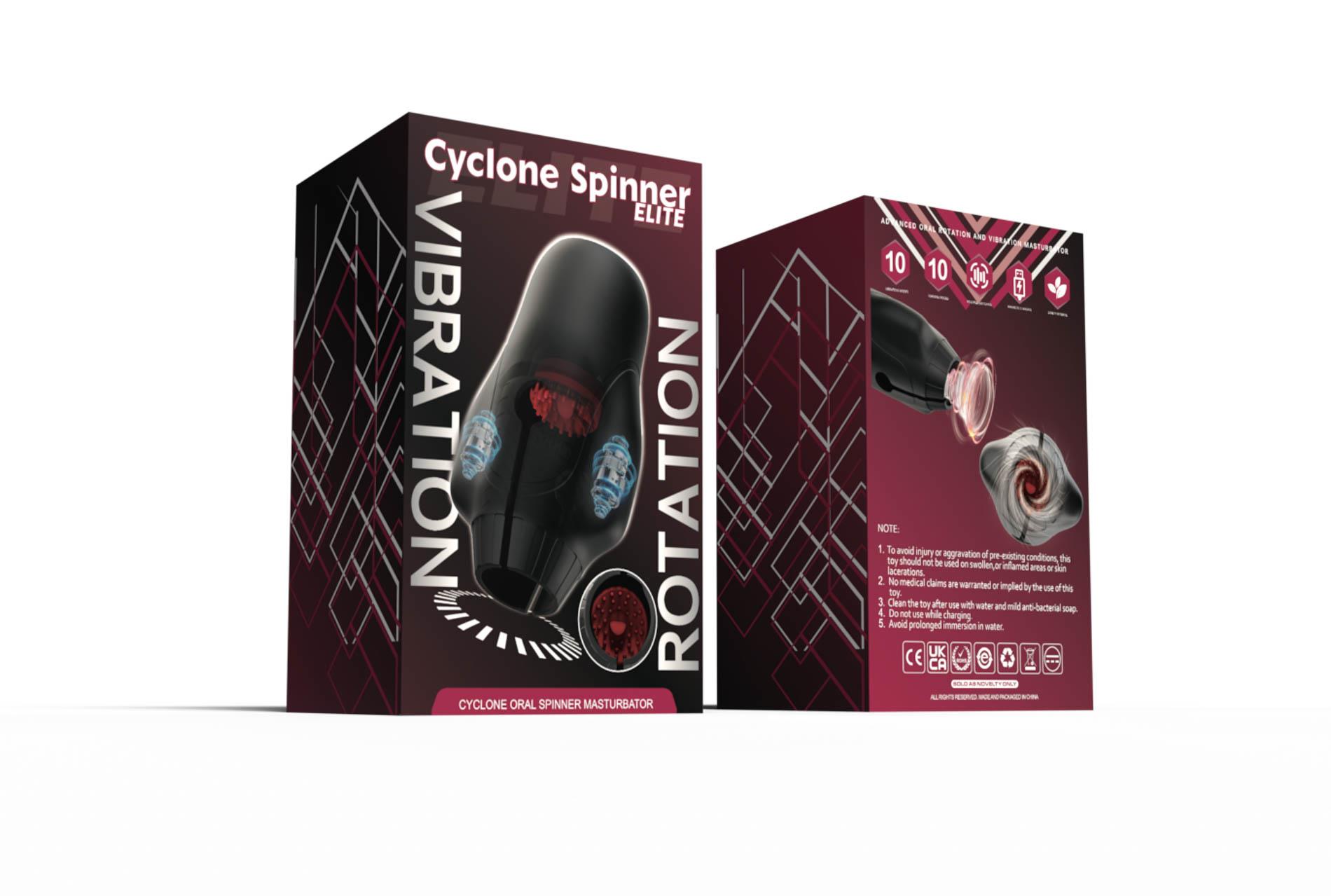 Automatyczny masturbator Cyclone Spinner Elite z rotacją i wibracją USB - obrazek 22
