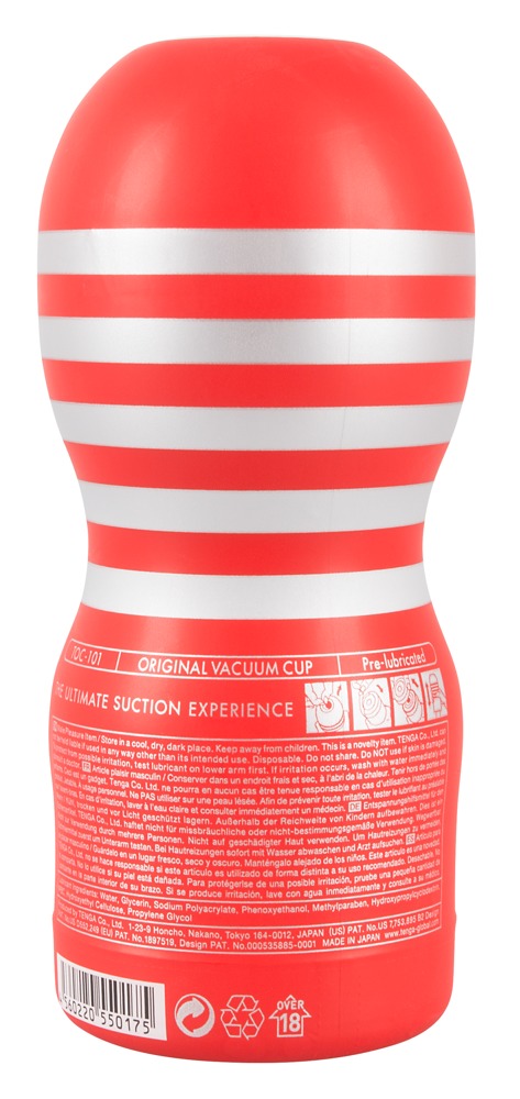 Jednorazowy masturbator z próżnią Tenga Original Vacuum Cup 15,5 cm - obrazek 14