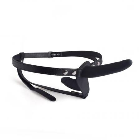 Podwójny strap on Toyz4lovers czarny