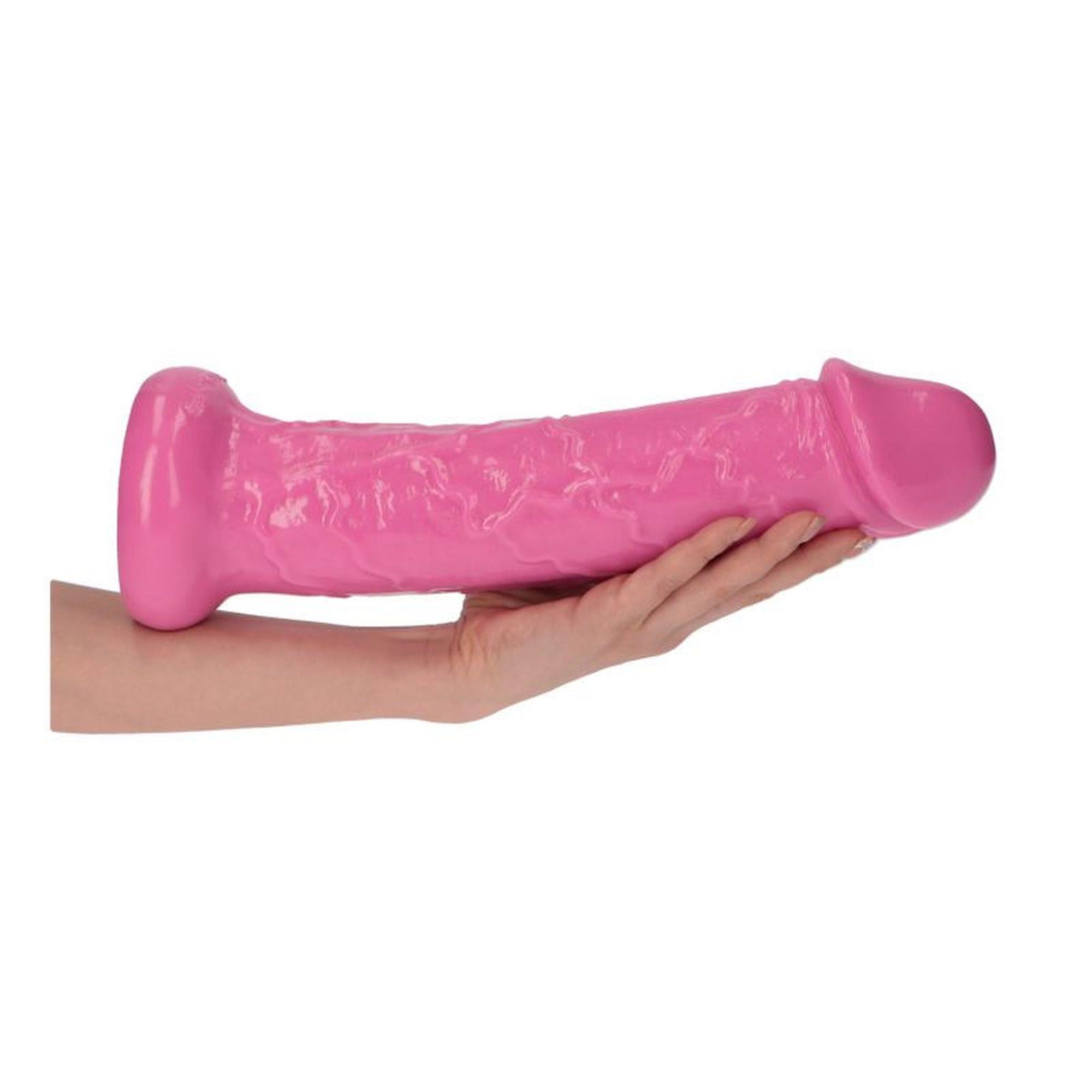 Dildo realistyczne Ercole Toyz4lovers różowe 28 5 cm - obrazek 4