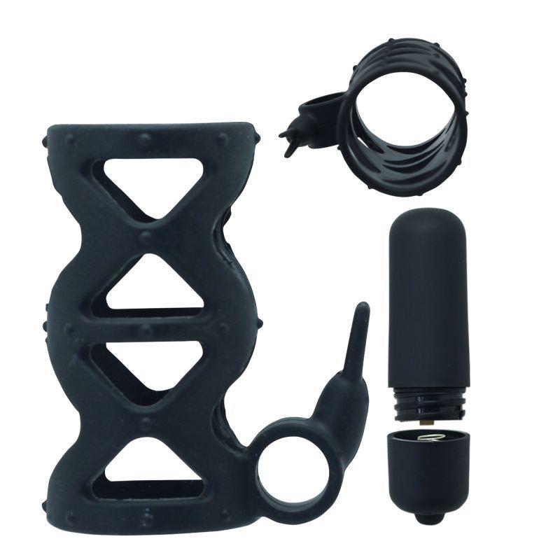 Silikonowy pierścień wibrujący z króliczkiem Toyz4lovers czarny 7,5 cm - obrazek 4