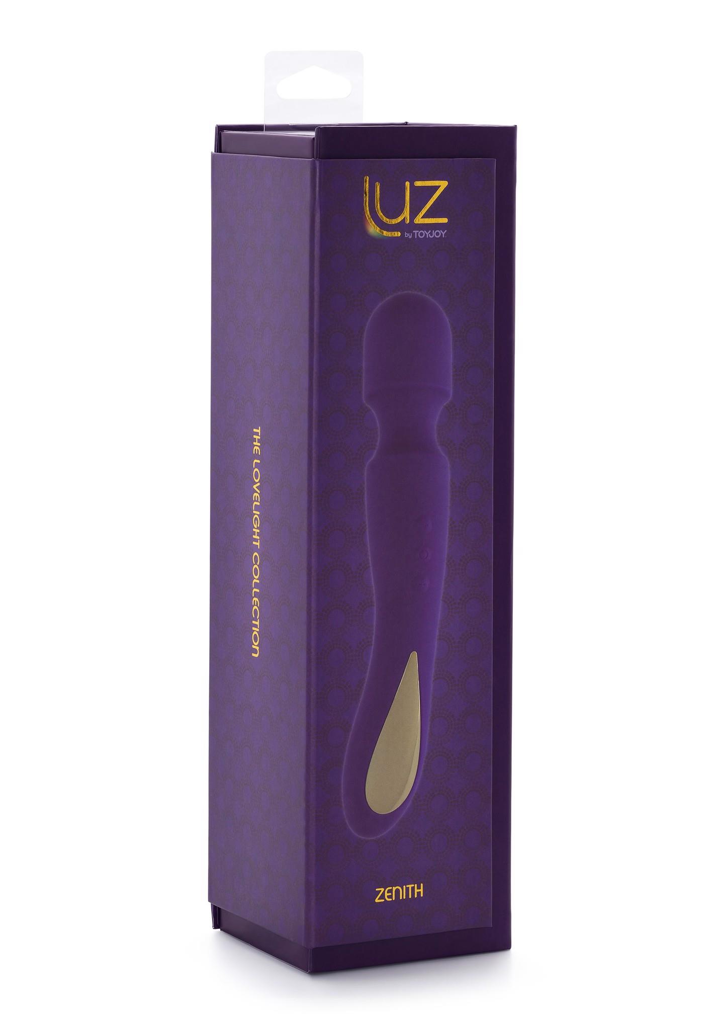 Masażer silikonowy Zenith ToyJoy fioletowy USB 23 cm - obrazek 2