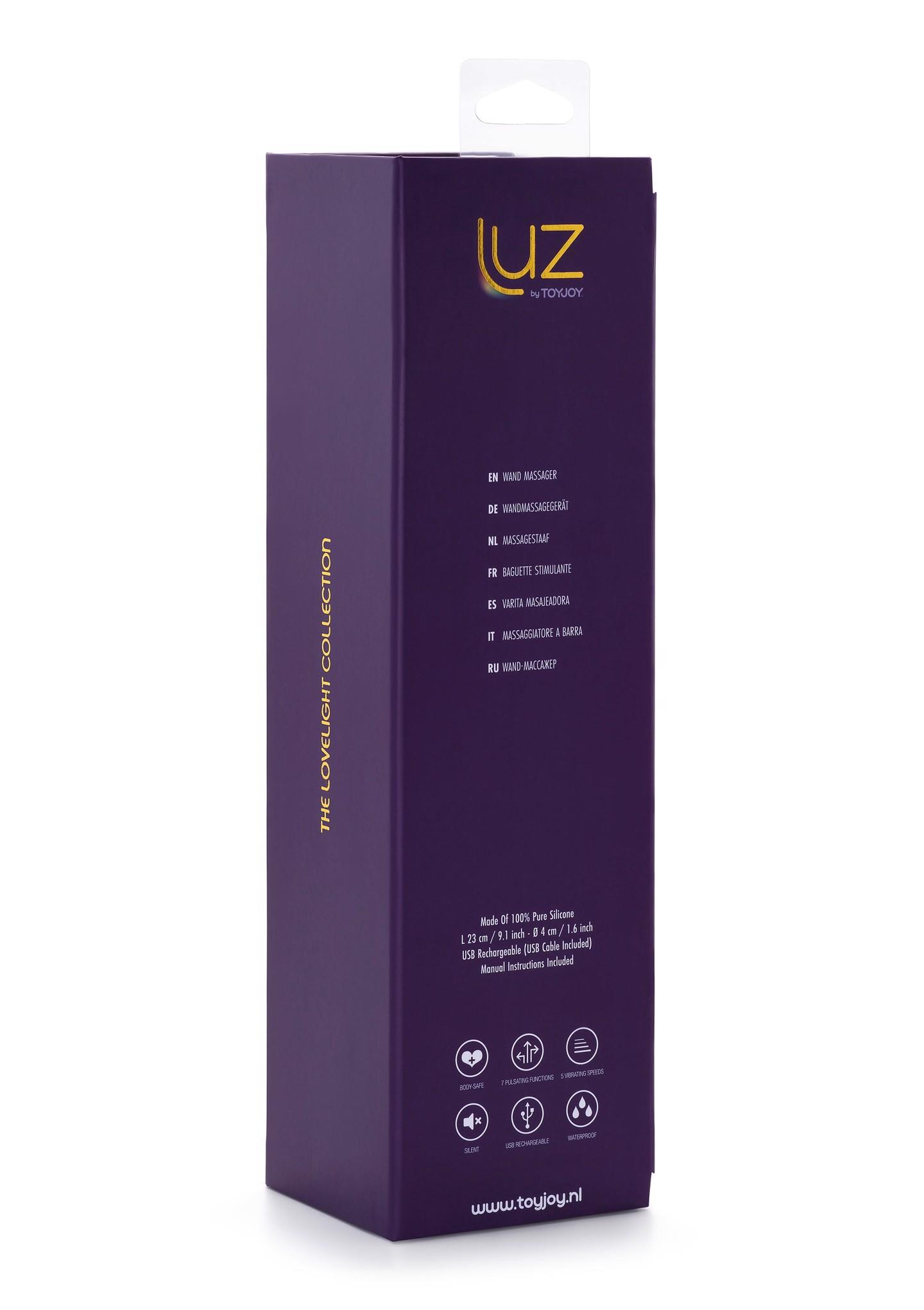 Masażer silikonowy Zenith ToyJoy fioletowy USB 23 cm - obrazek 5