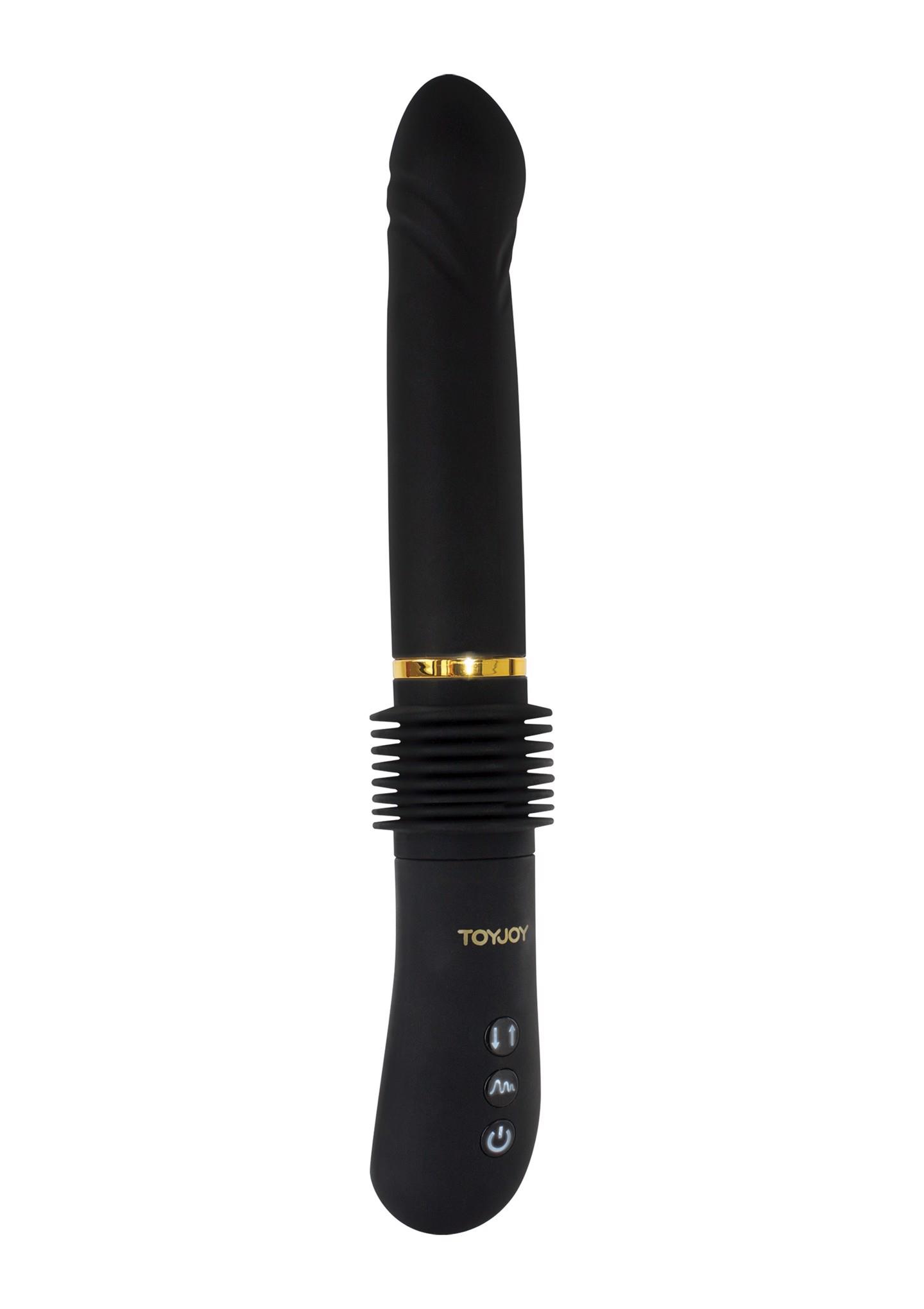 Wibrator pchający Magnum Opus ToyJoy czarny 31 cm USB