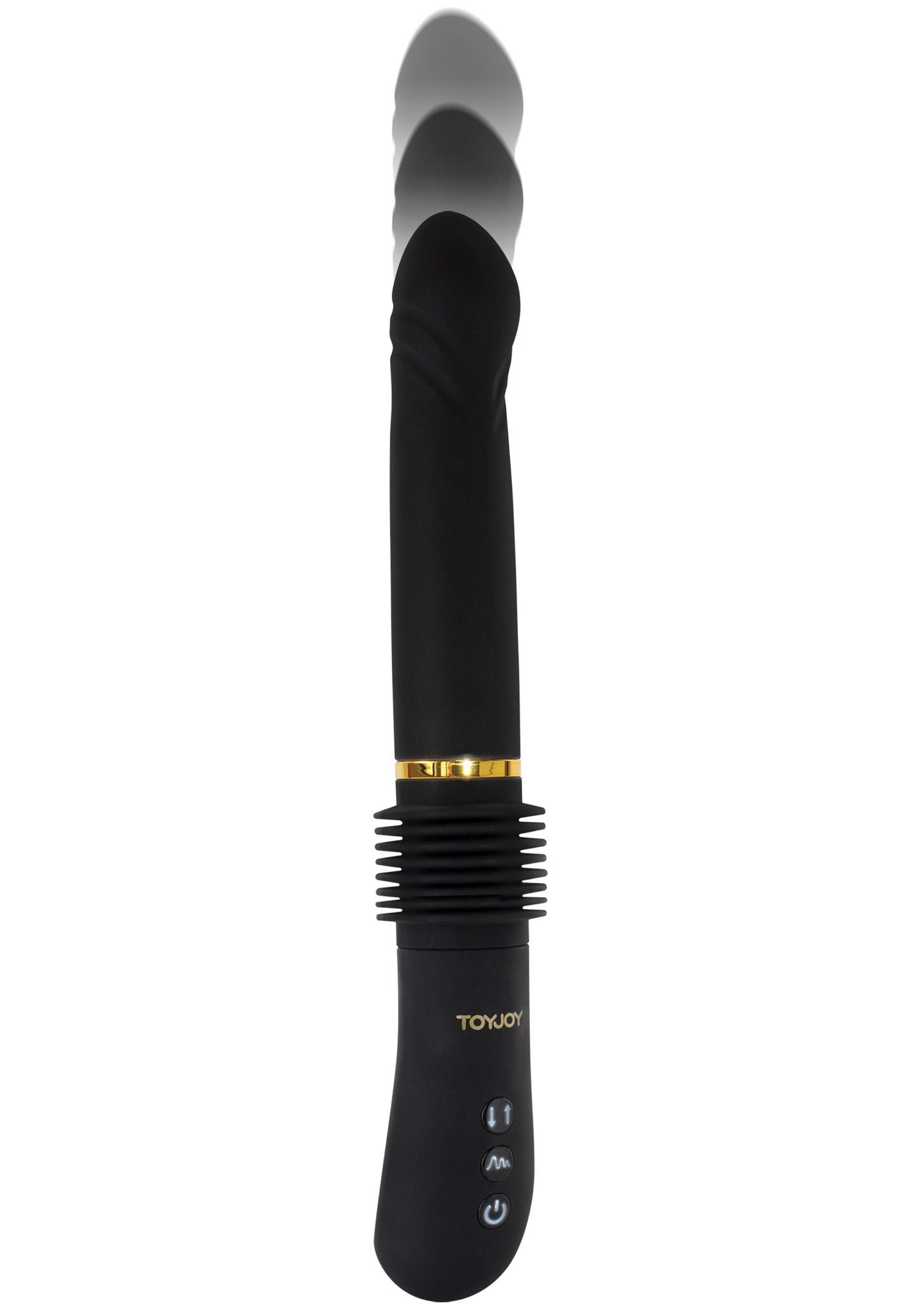 Wibrator pchający Magnum Opus ToyJoy czarny 31 cm USB - obrazek 5