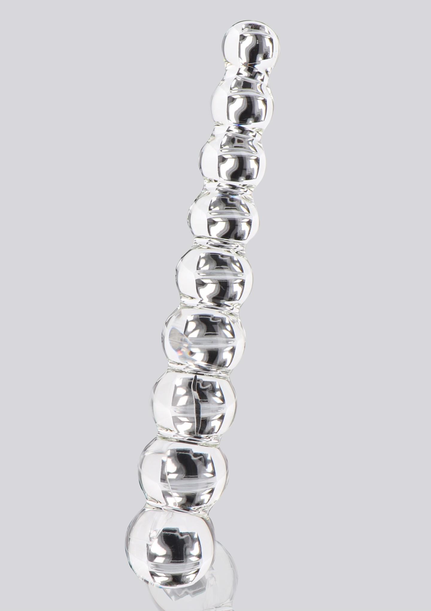 Dildo szklane ToyJoy Frozen Fountain transparentne 22 cm