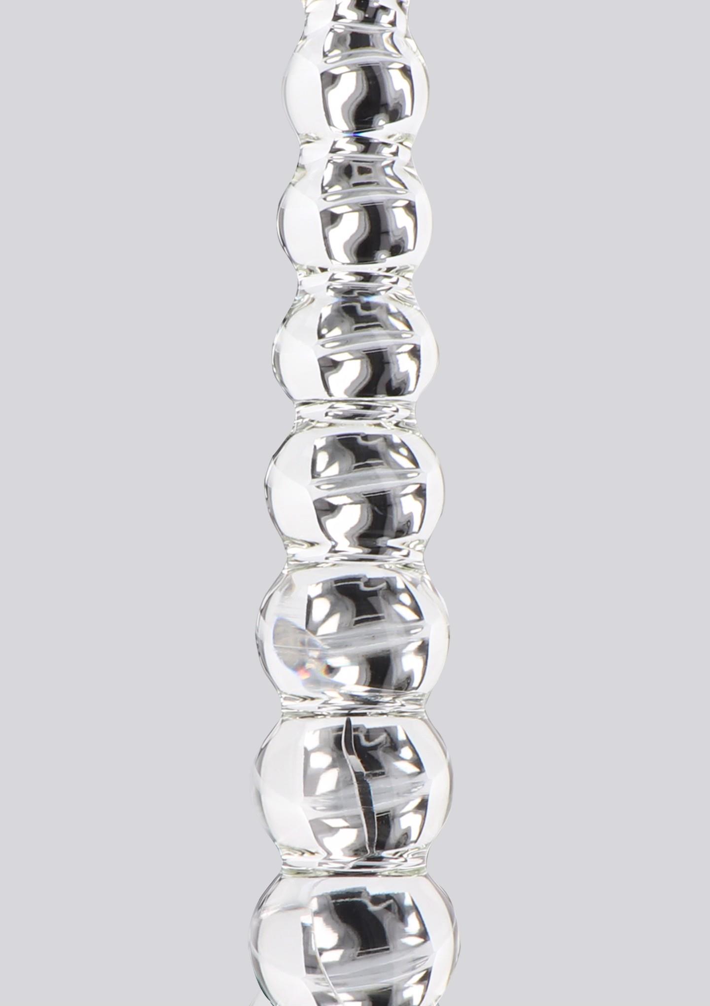 Dildo szklane ToyJoy Frozen Fountain transparentne 22 cm - obrazek 3
