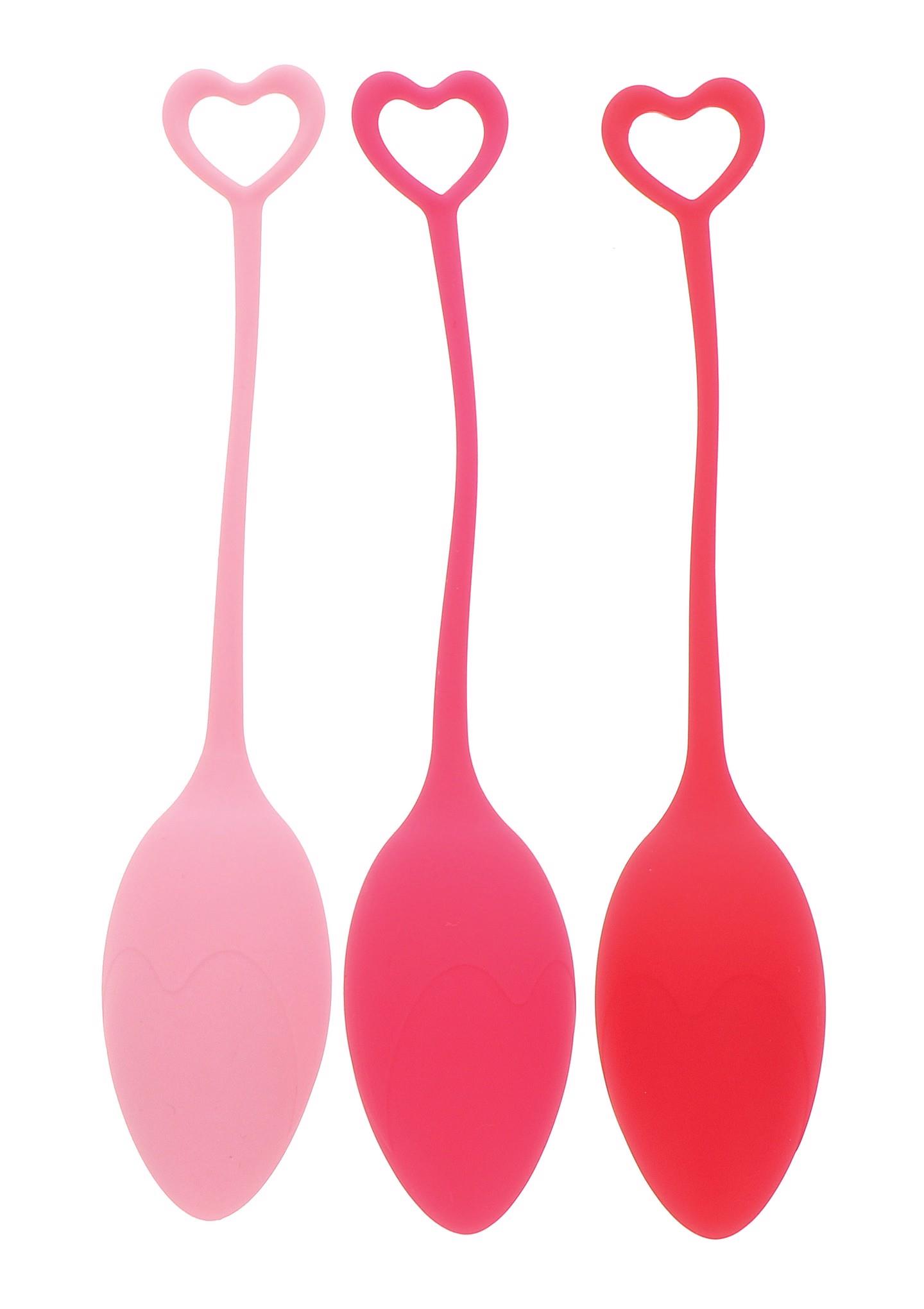 Kulki Kegla Mae B silikonowe różowe 16 cm - obrazek 3