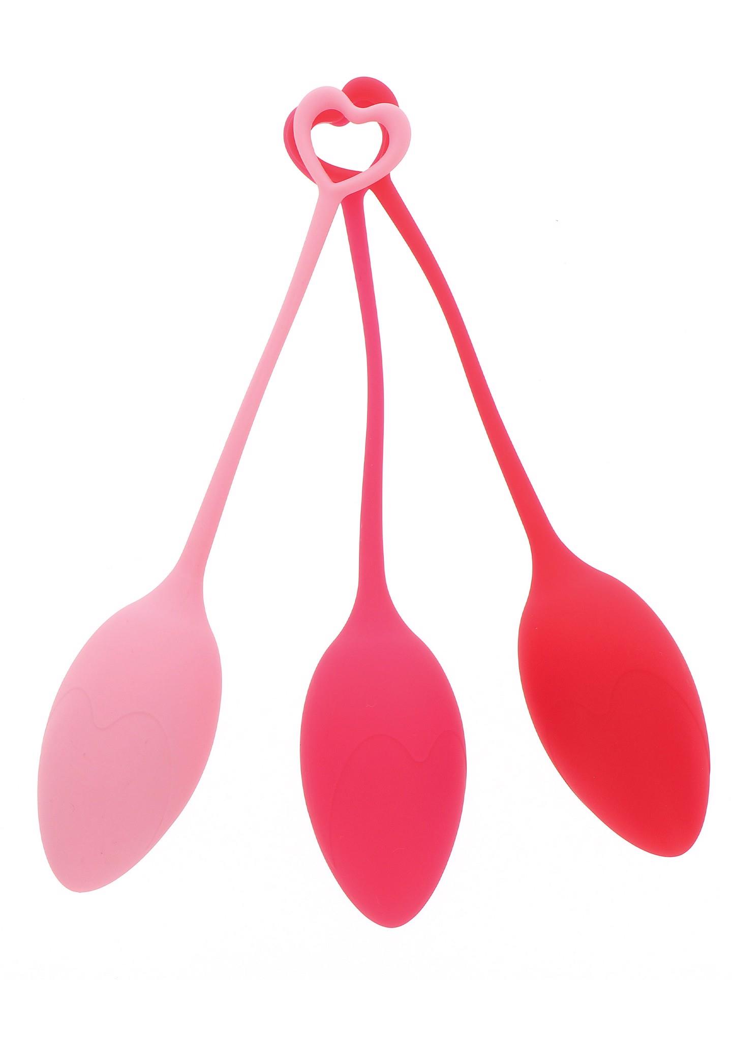 Kulki Kegla Mae B silikonowe różowe 16 cm - obrazek 4