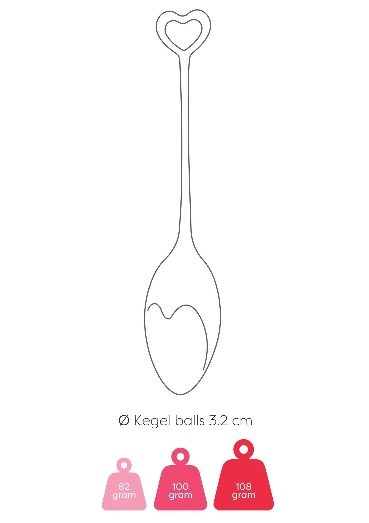 Kulki Kegla Mae B silikonowe różowe 16 cm - obrazek 5