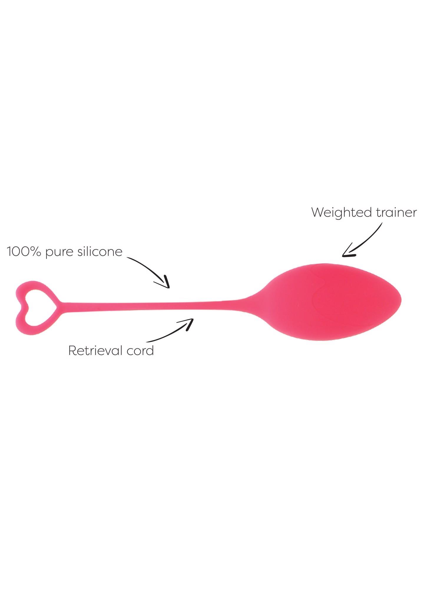 Kulki Kegla Mae B silikonowe różowe 16 cm - obrazek 6
