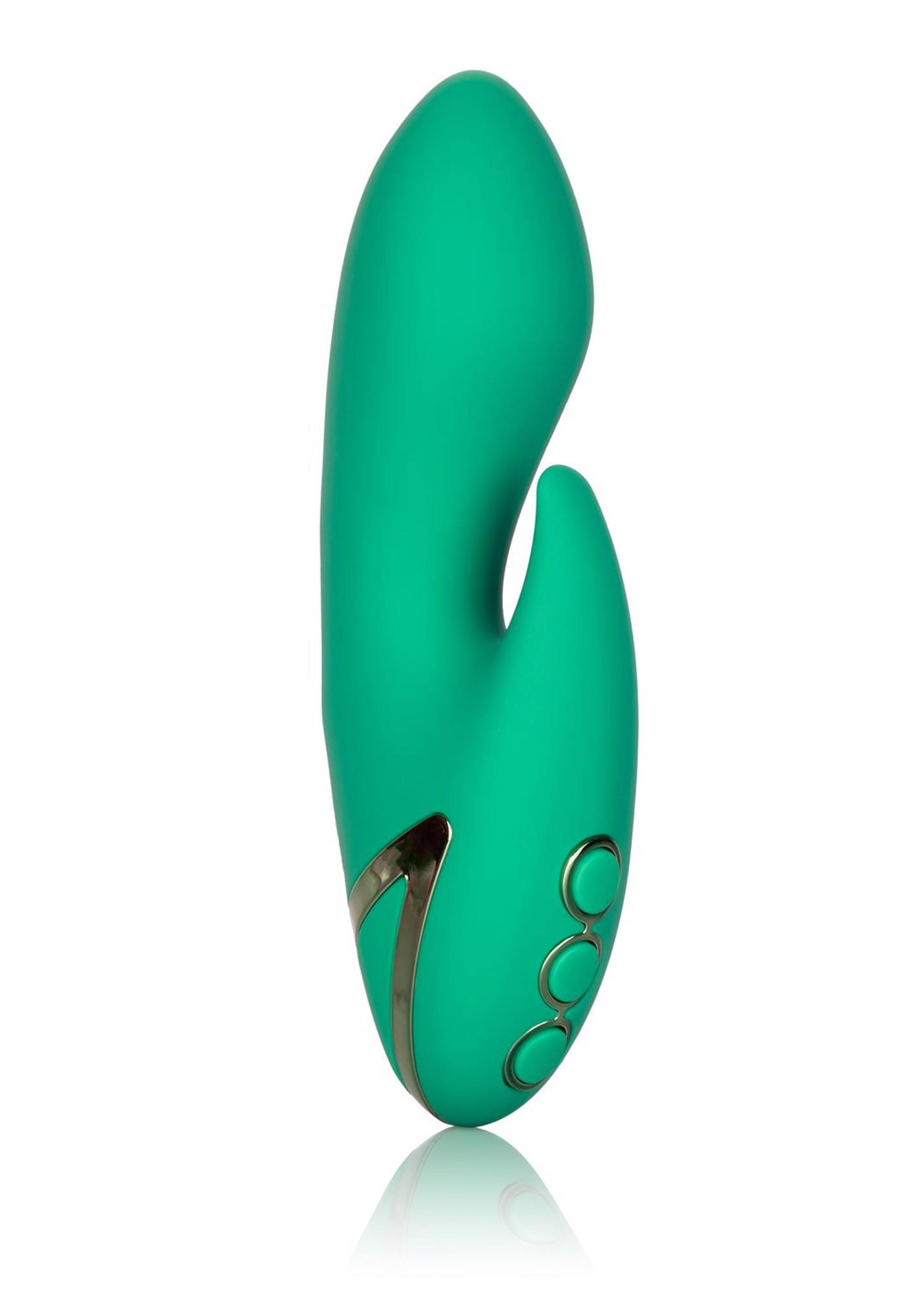 Wibrator silikonowy Calexotics Sierra Sensation zielony 10 funkcji