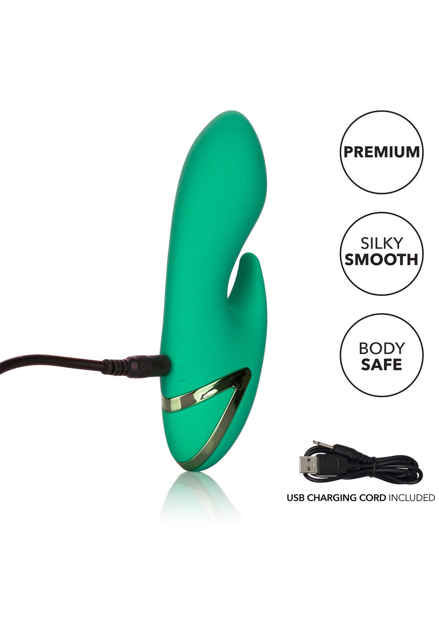 Wibrator silikonowy Calexotics Sierra Sensation zielony 10 funkcji - obrazek 6