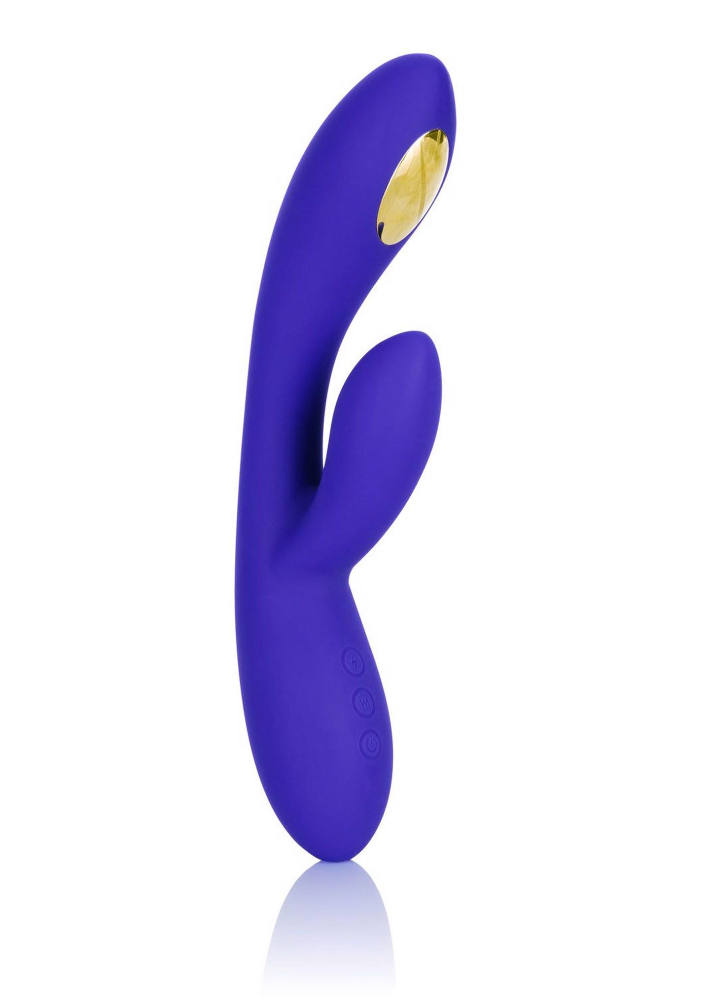 Wibrator punktu G Estim Dual Wand niebieski 21.5 cm