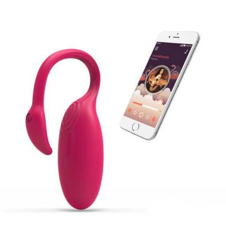Wibrator punkt G Flamingo Magic Motion sterowany aplikacją silikonowy 7cm
