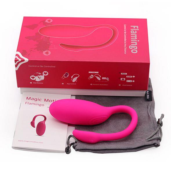 Wibrator punkt G Flamingo Magic Motion sterowany aplikacją silikonowy 7cm - obrazek 6