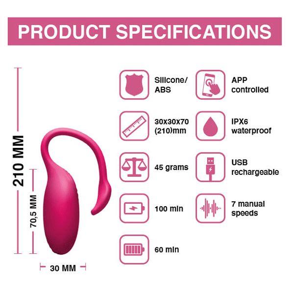 Wibrator punkt G Flamingo Magic Motion sterowany aplikacją silikonowy 7cm - obrazek 9