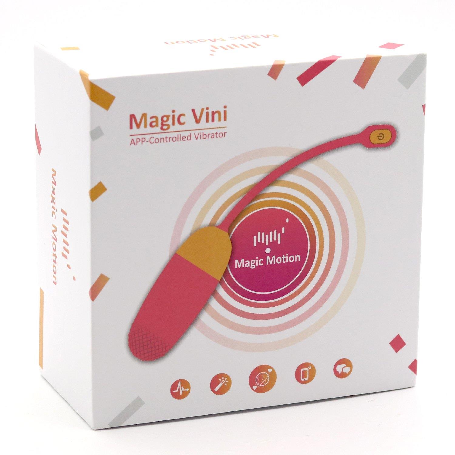 Wibrujące jajko Vini sterowane aplikacją Magic Motion pomarańczowe USB - obrazek 5