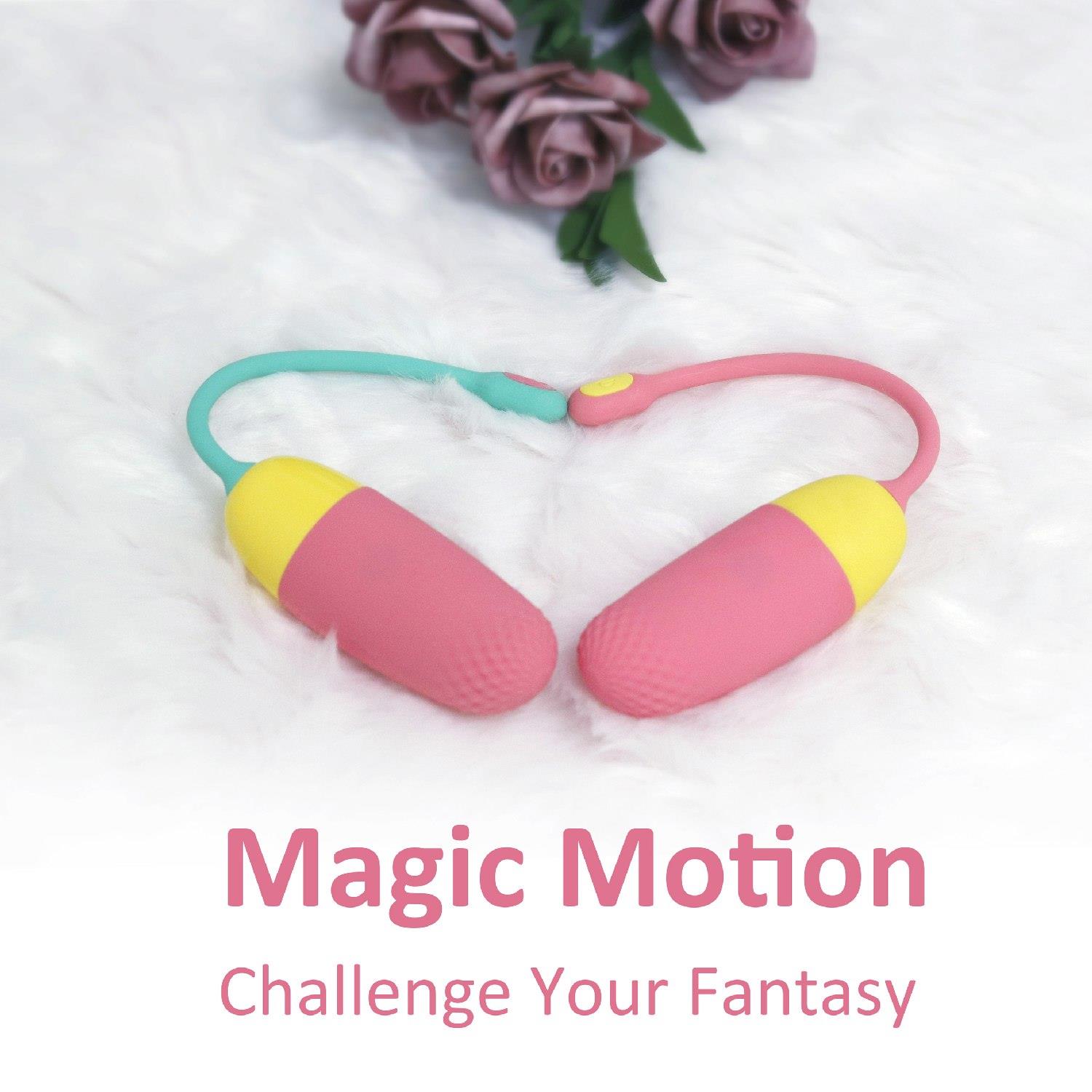 Wibrujące jajko Vini sterowane aplikacją Magic Motion pomarańczowe USB - obrazek 4